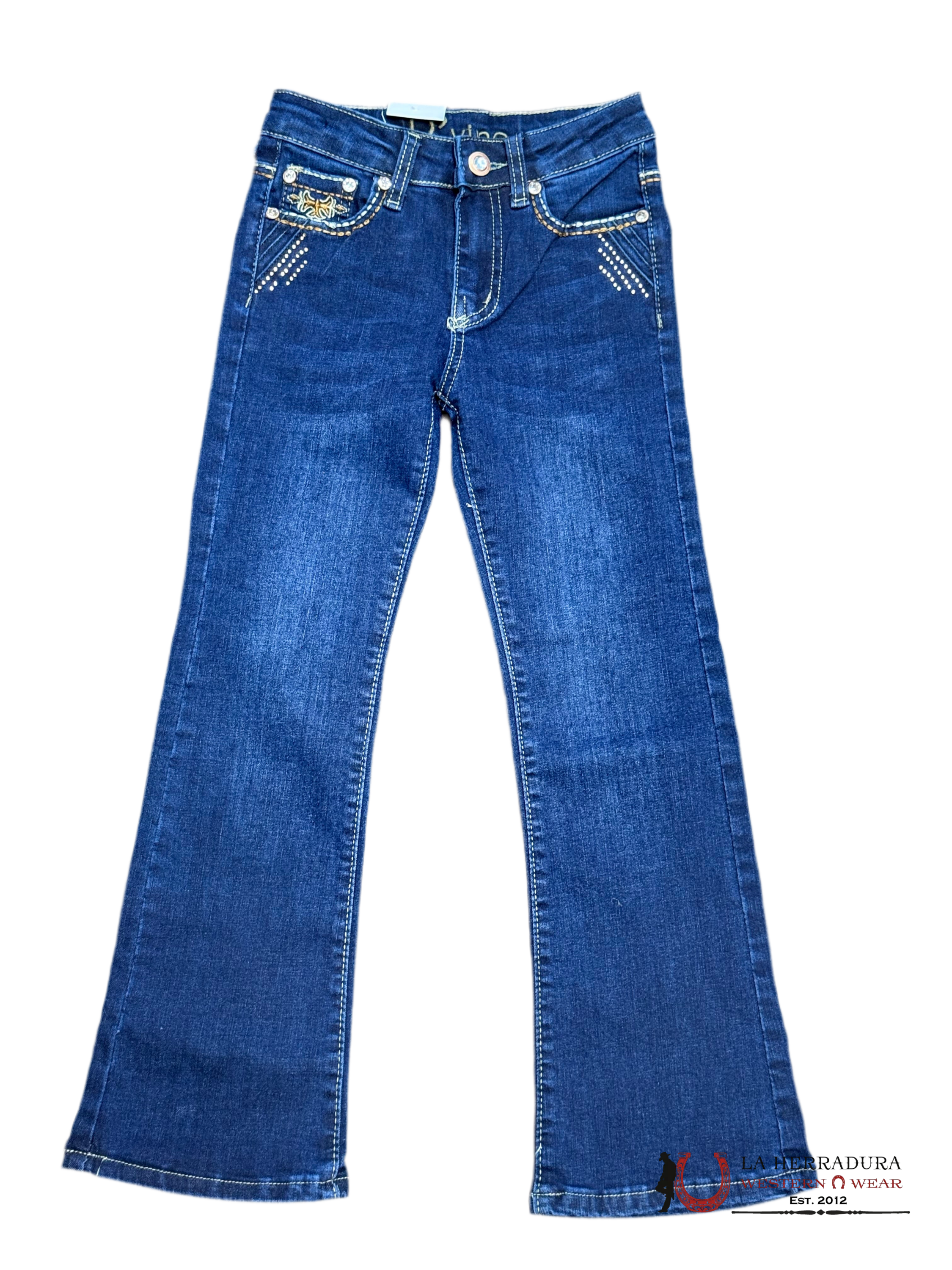 JEANS GIRL D’vine PREMIUM COLOR INDIGO AD-J-605 NIÑOS