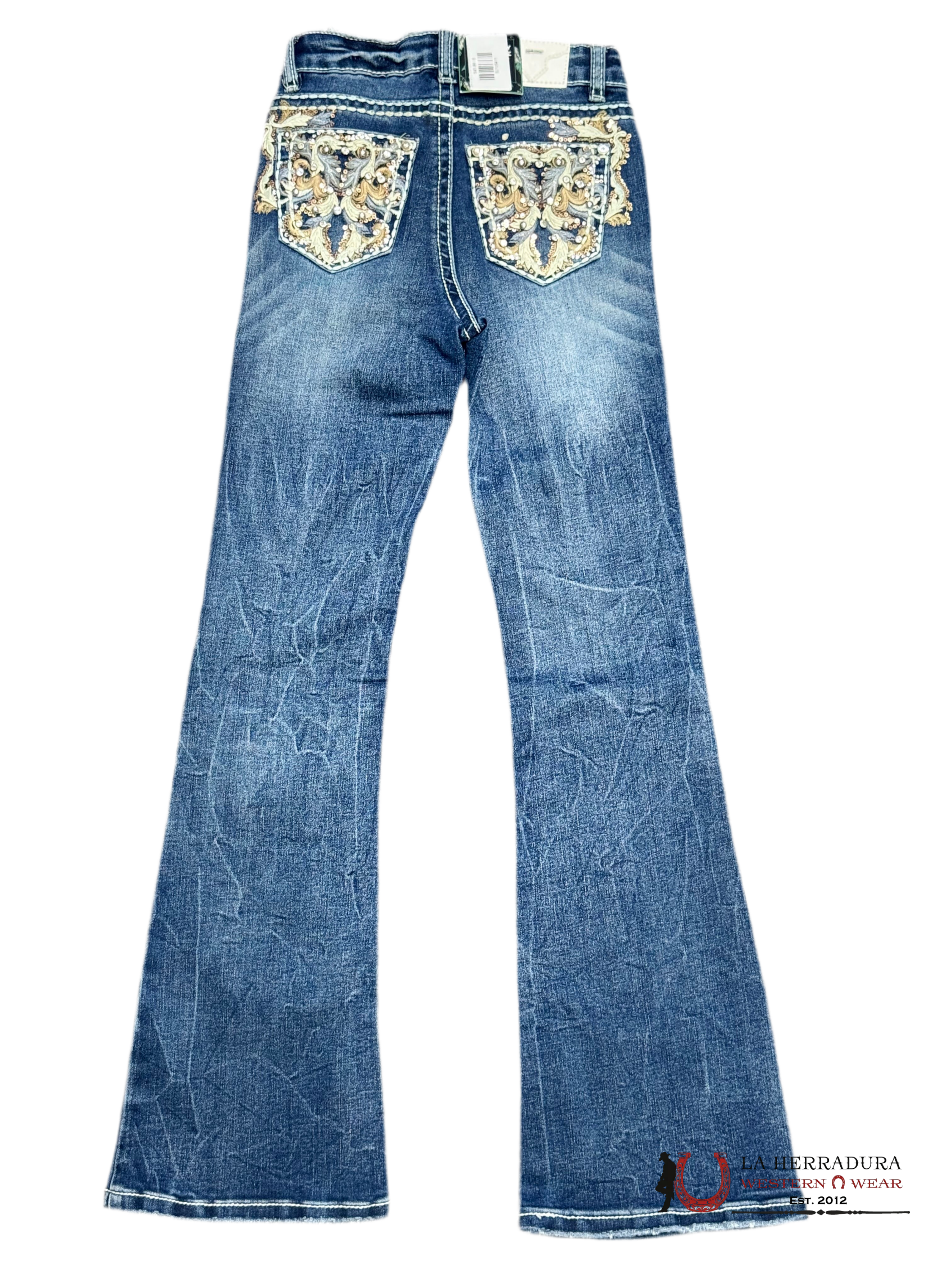 JEANS GIRLS SEXI COUTURE BOOTCUT FIT S1393-PB-K NIÑOS
