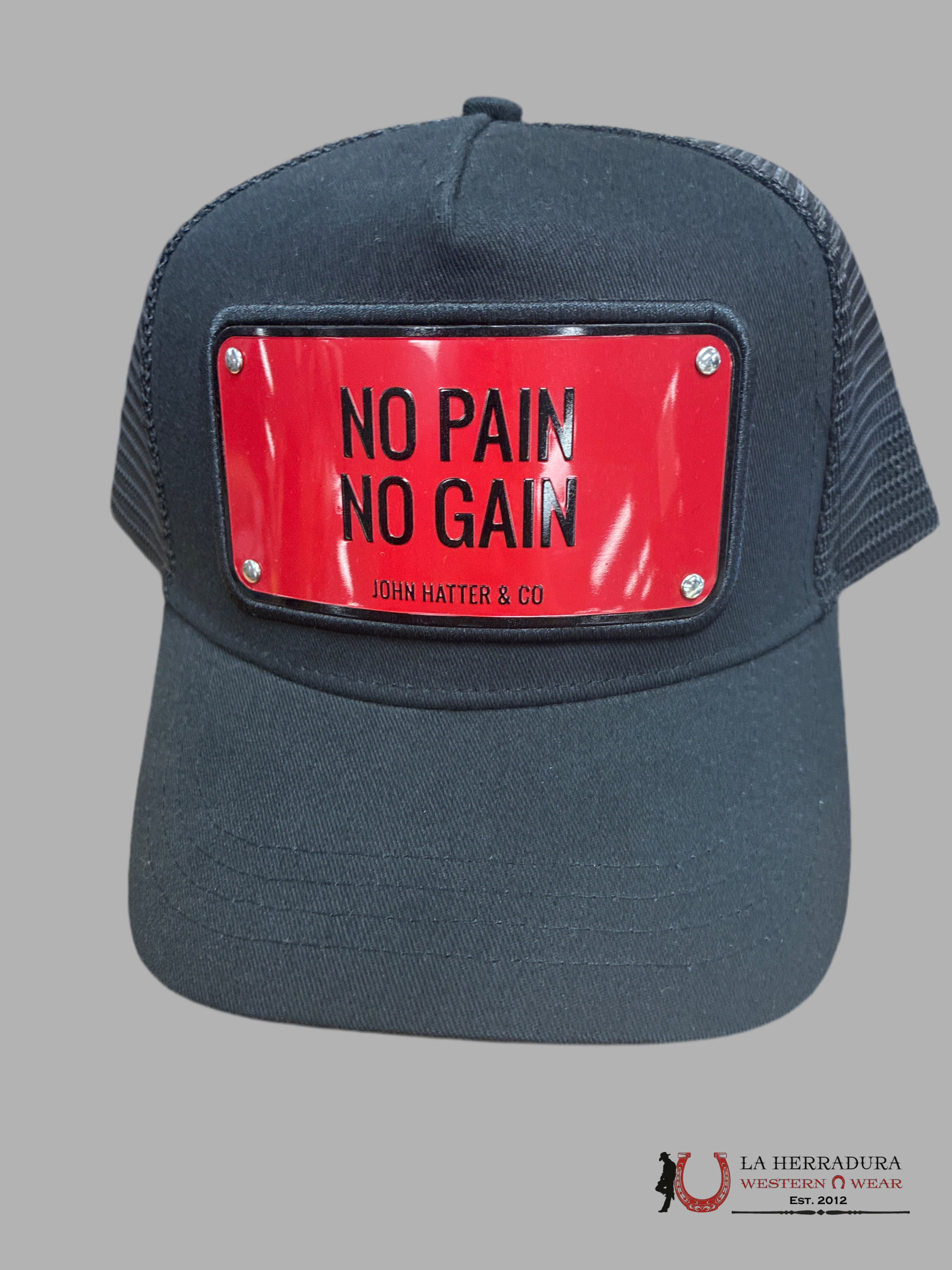 JOHN HATTER & CO NO PAIN NO GAIN CAPS MENS GORRAS HOMBRES