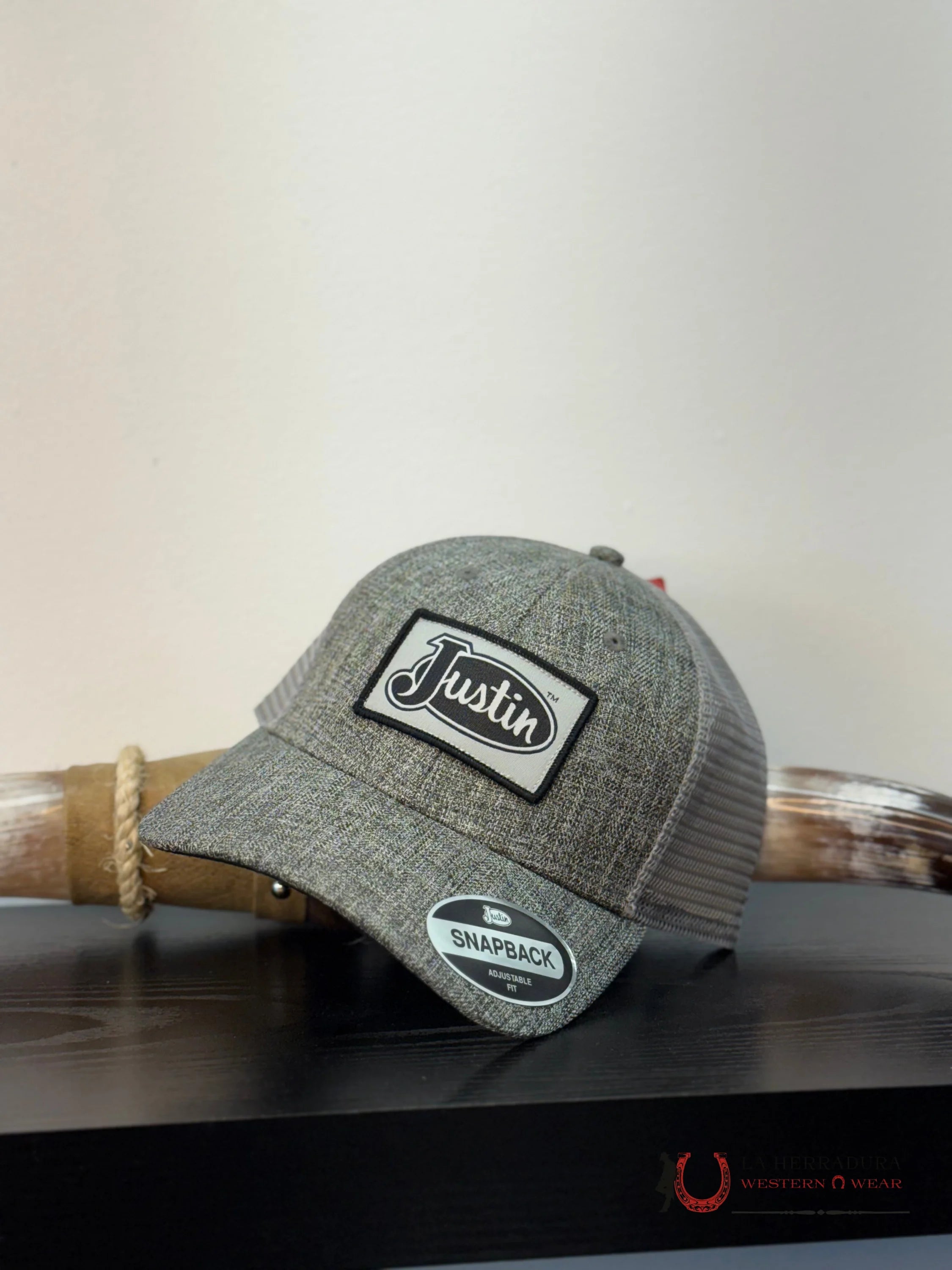 JUSTIN CAP DARK GREY