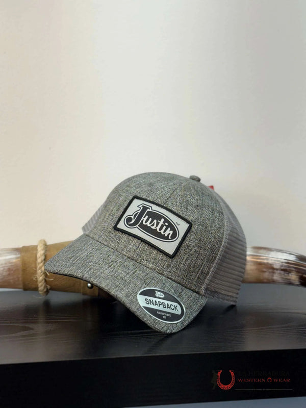 GORRA JUSTIN GRIS OSCURO