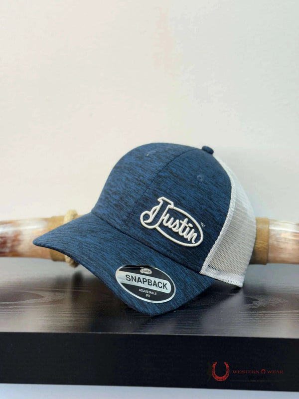 GORRA AZUL MARINO DE JUSTIN CON BLANCO