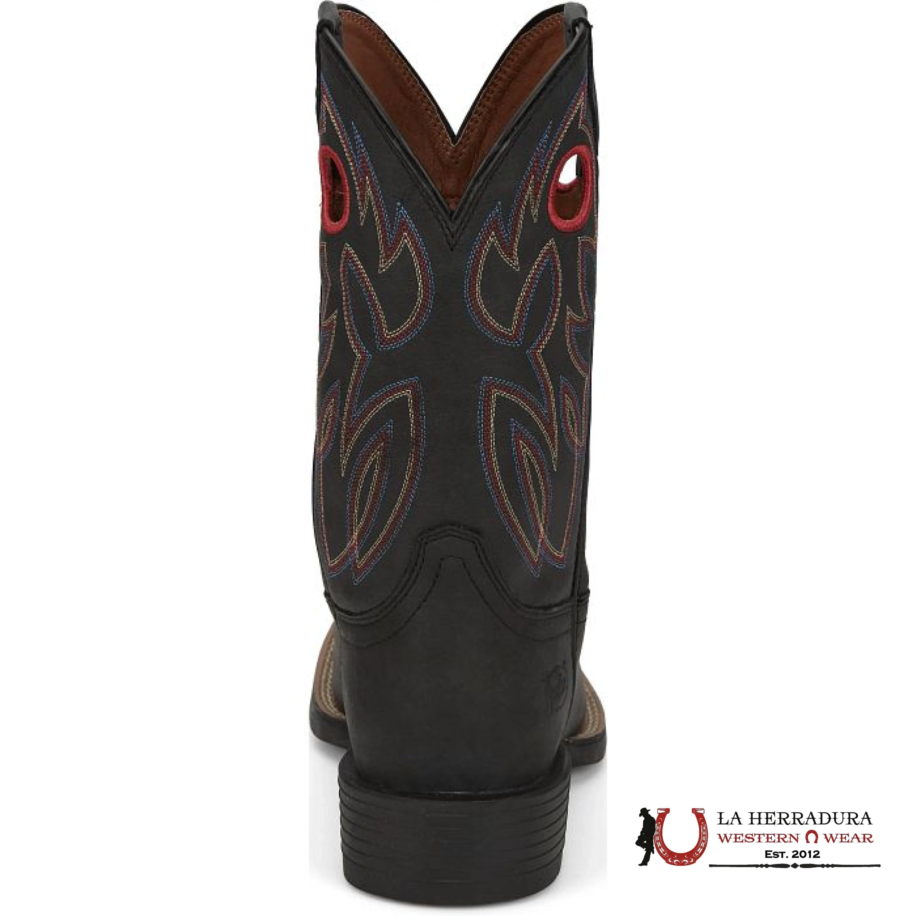 JUSTIN KIDS BOWLINE JUNIOR SHADOW BLACK WATER BUFFALO #JK7525 NIÑOS