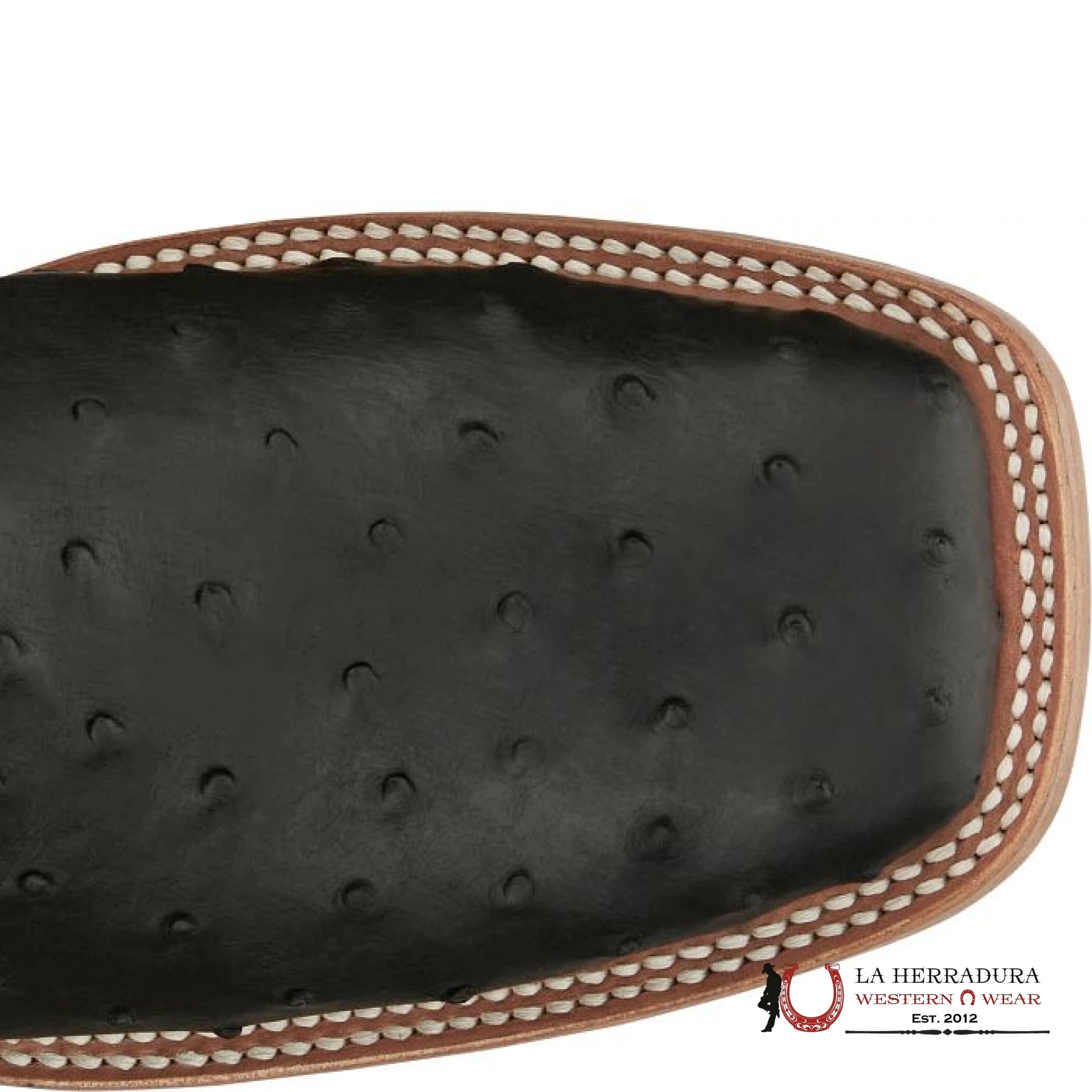 JUSTIN MENS DOC BAR BLACK FULL QUILL OSTRICH STYLE AQ8042 BOTAS HOMBRES