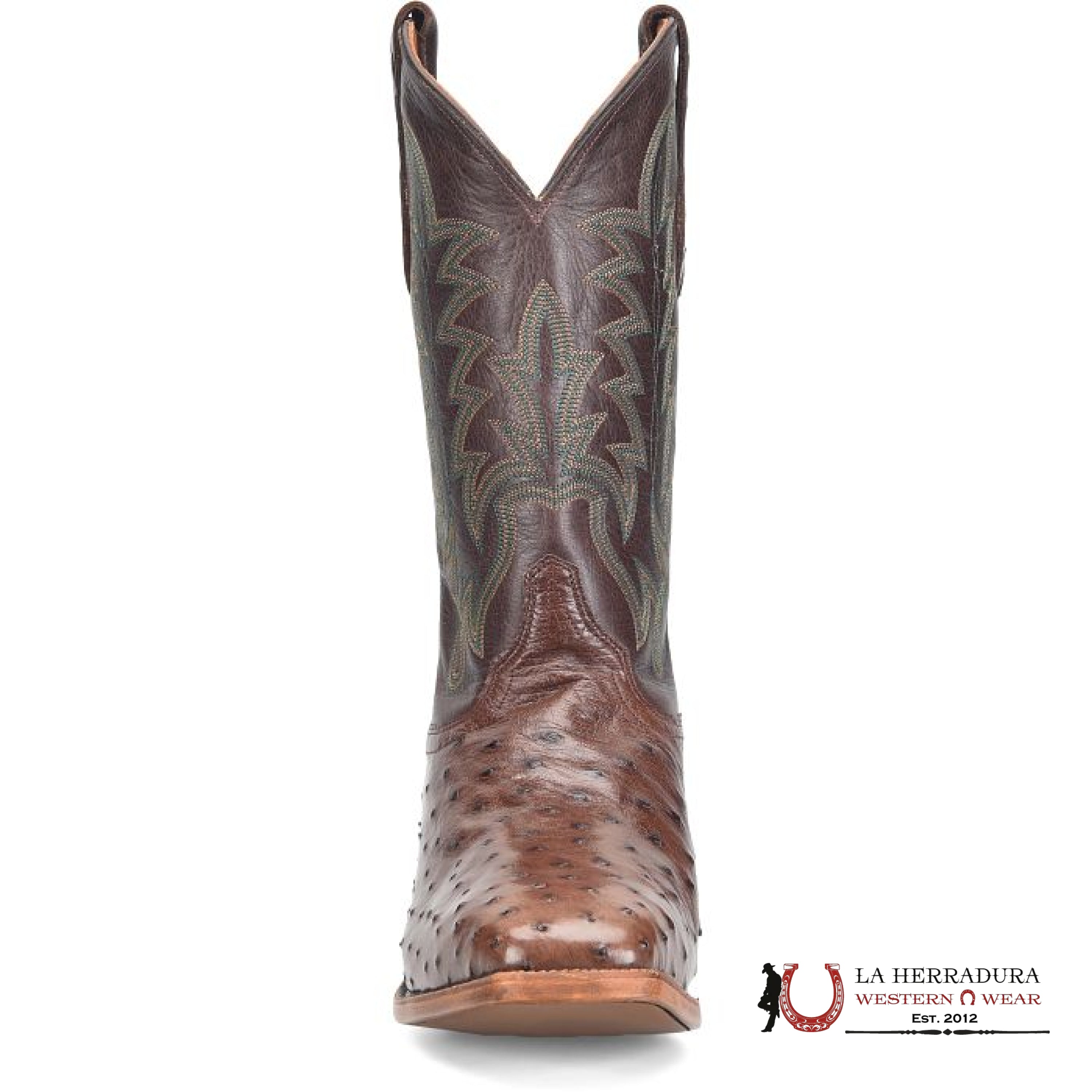 JUSTIN RANCHER JANGO TOBAC FULL WUILL OSTRICH #GR5334 BOTAS HOMBRES