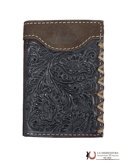 CARTERA TRIPLE DE JUSTIN MARRÓN OSCURO 24010765W7