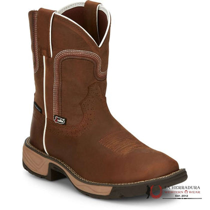 BOTA DE TRABAJO PARA MUJER JUSTIN RUSH CEDAR BROWN WATER BUFFALO SE4359
