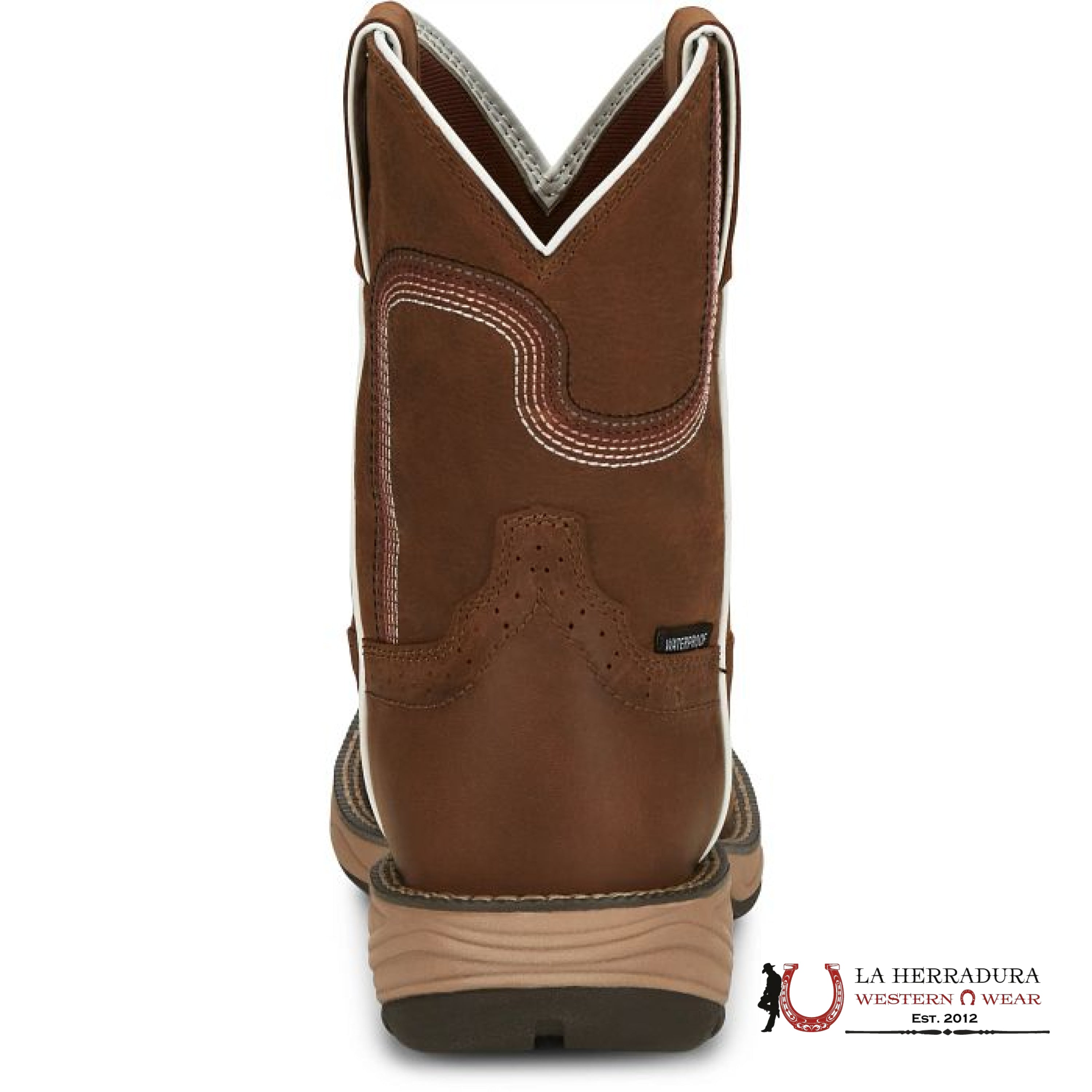 JUSTIN WOMEN WORK BOOT RUSH CEDAR BROWN WATER BUFFALO SE4359 BOTAS MUJERES