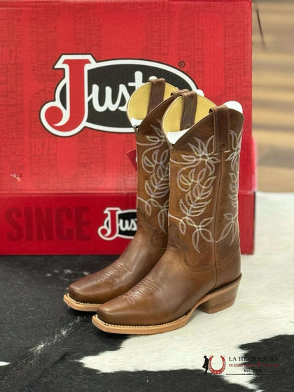 JUSTIN MUJERES VICKERY CAMEL PUNTA CUADRADA ESTRECHA -CJ4014