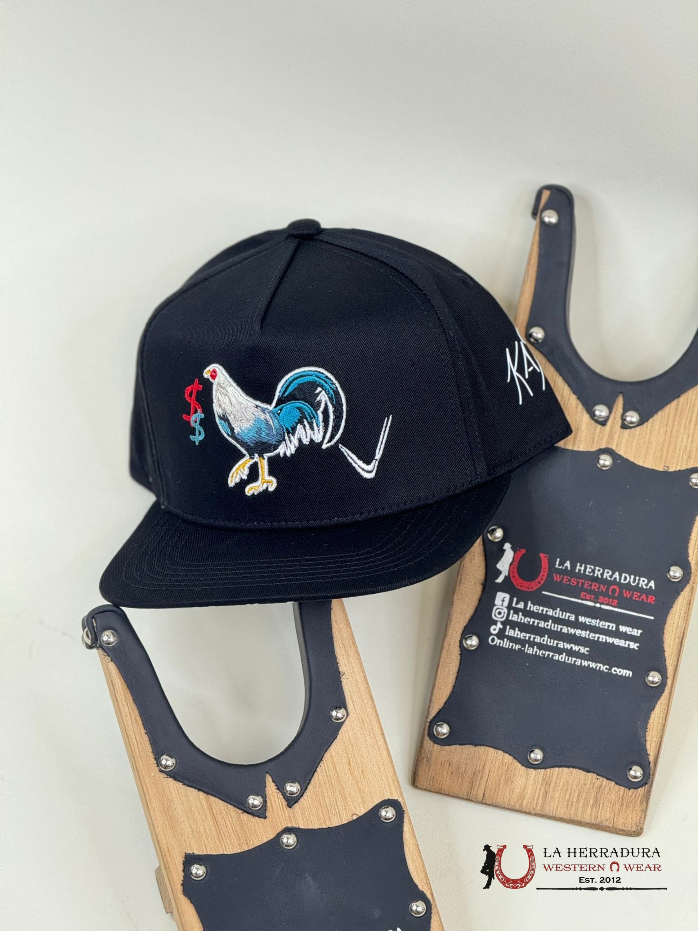 Kas Gallo $ Black Cap Caps Mens Gorras Hombres
