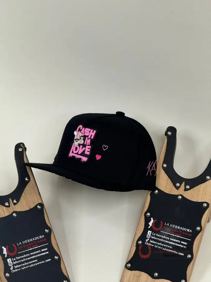 Kas Pink Cash In Love Black Cap Caps Mens Gorras Hombres