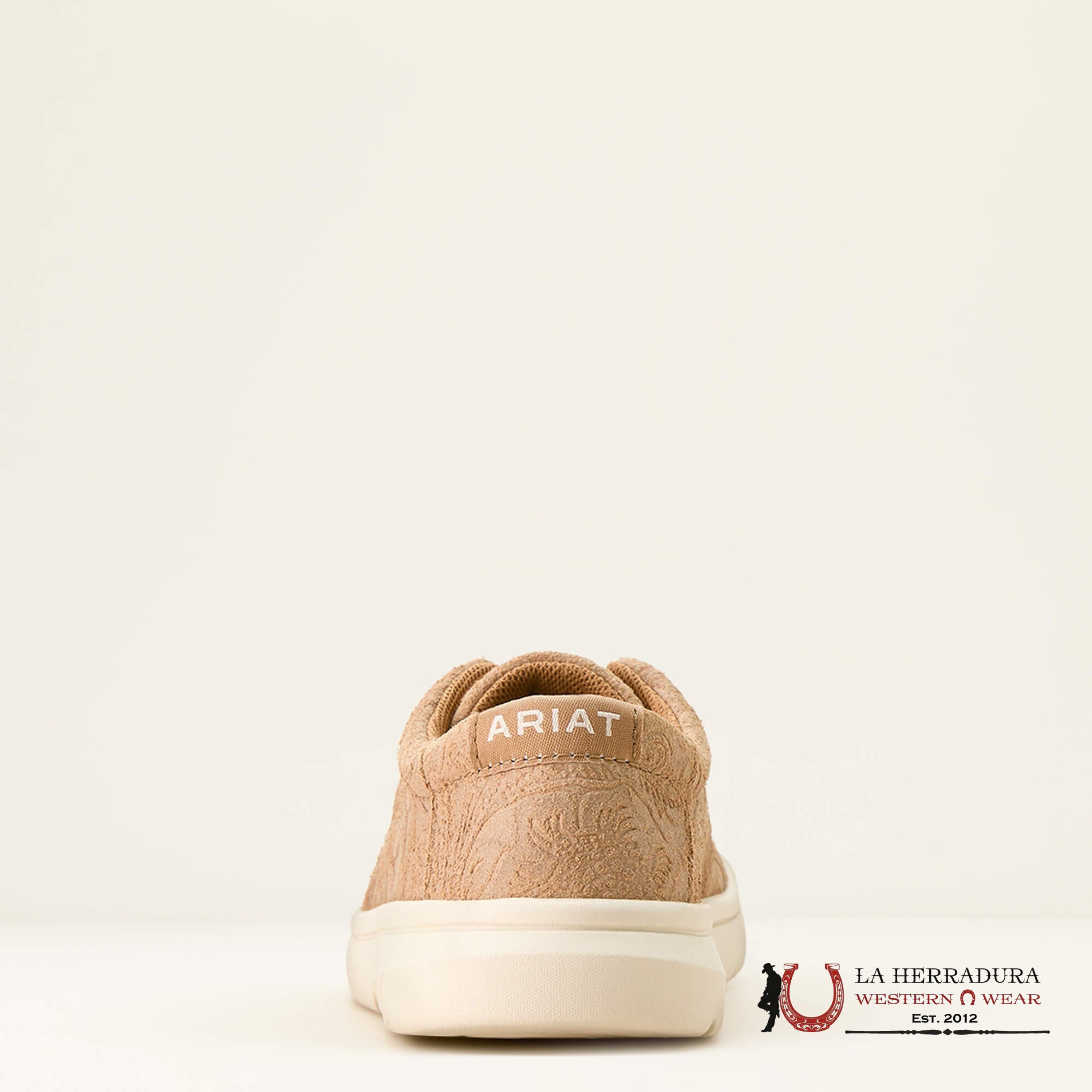 KIDS ARIAT HILO TAN FLORAL EMBOSS 3816