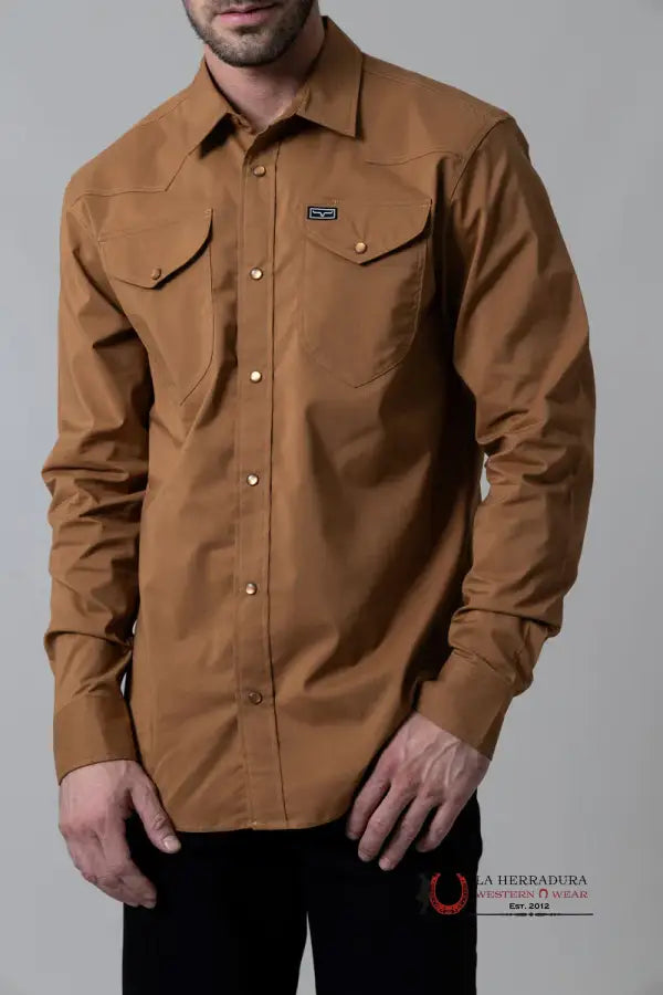 Kimes Ranch Blackout Ww Brown Long Sleeve Ropa Hombres