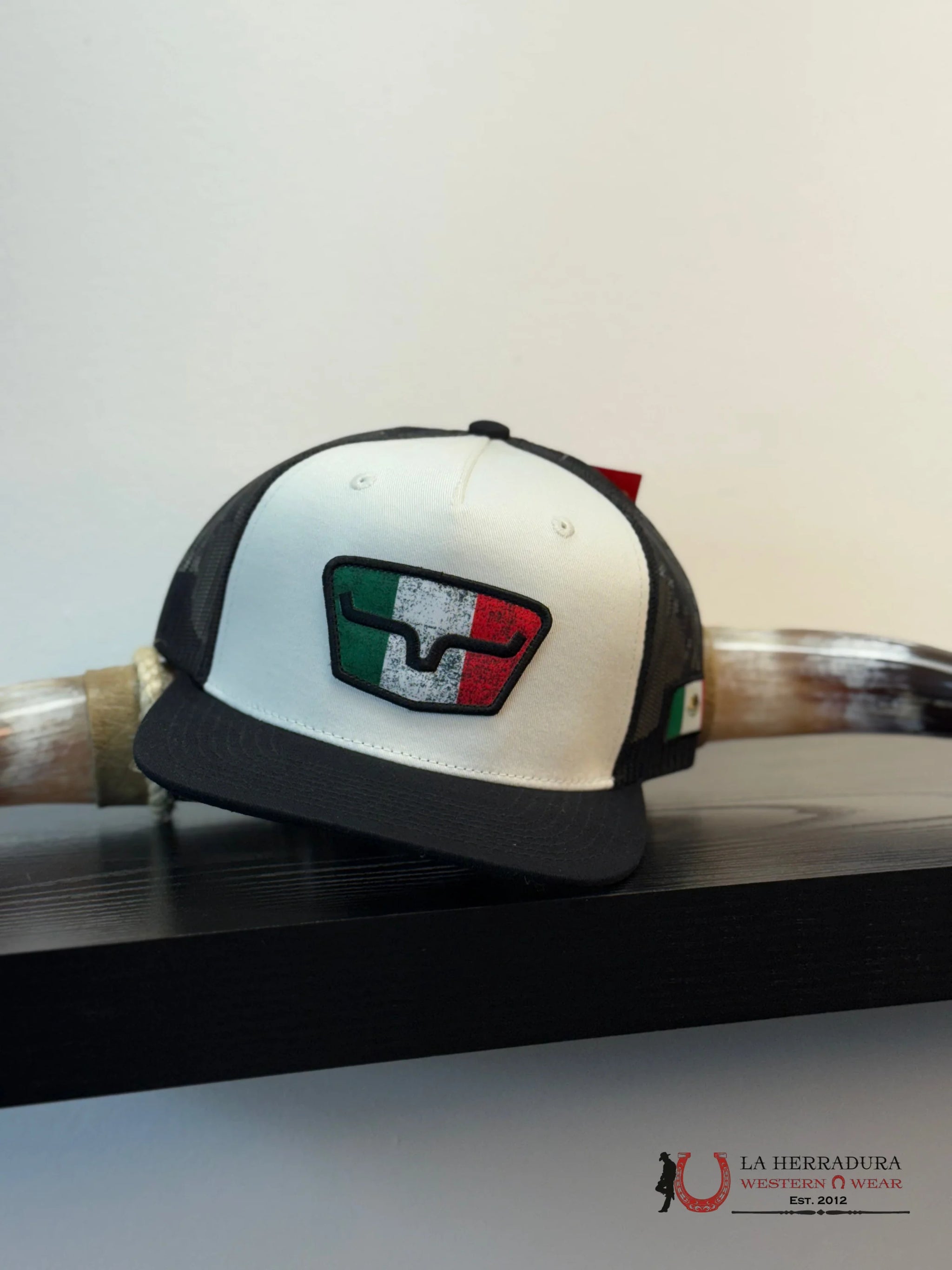 KIMES RANCH CAP WHITE /BLACK WITH MEXICO