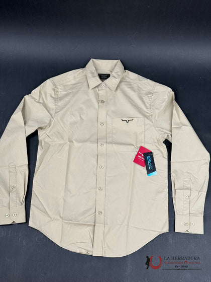 KIMES RANCH CAMISA MANGA LARGA LINVILLE COLOR CAQUI