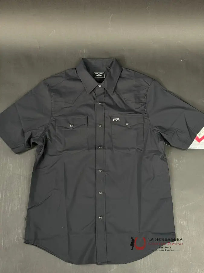 Kimes Ranch Short Sleeve Black Snap Ropa Hombres