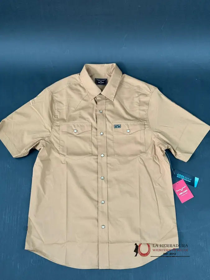 Kimes Ranch Short Sleeve Brown Snap Ropa Hombres