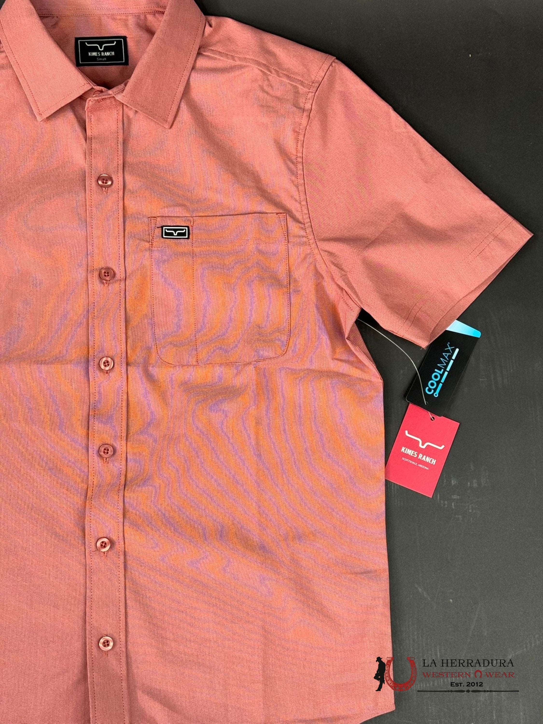 Kimes Ranch Short Sleeve Red Snap Ropa Hombres