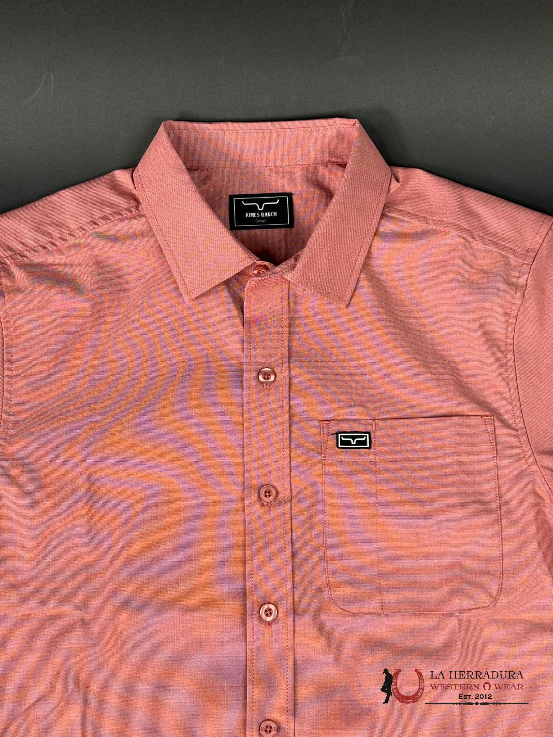 Kimes Ranch Short Sleeve Red Snap Ropa Hombres