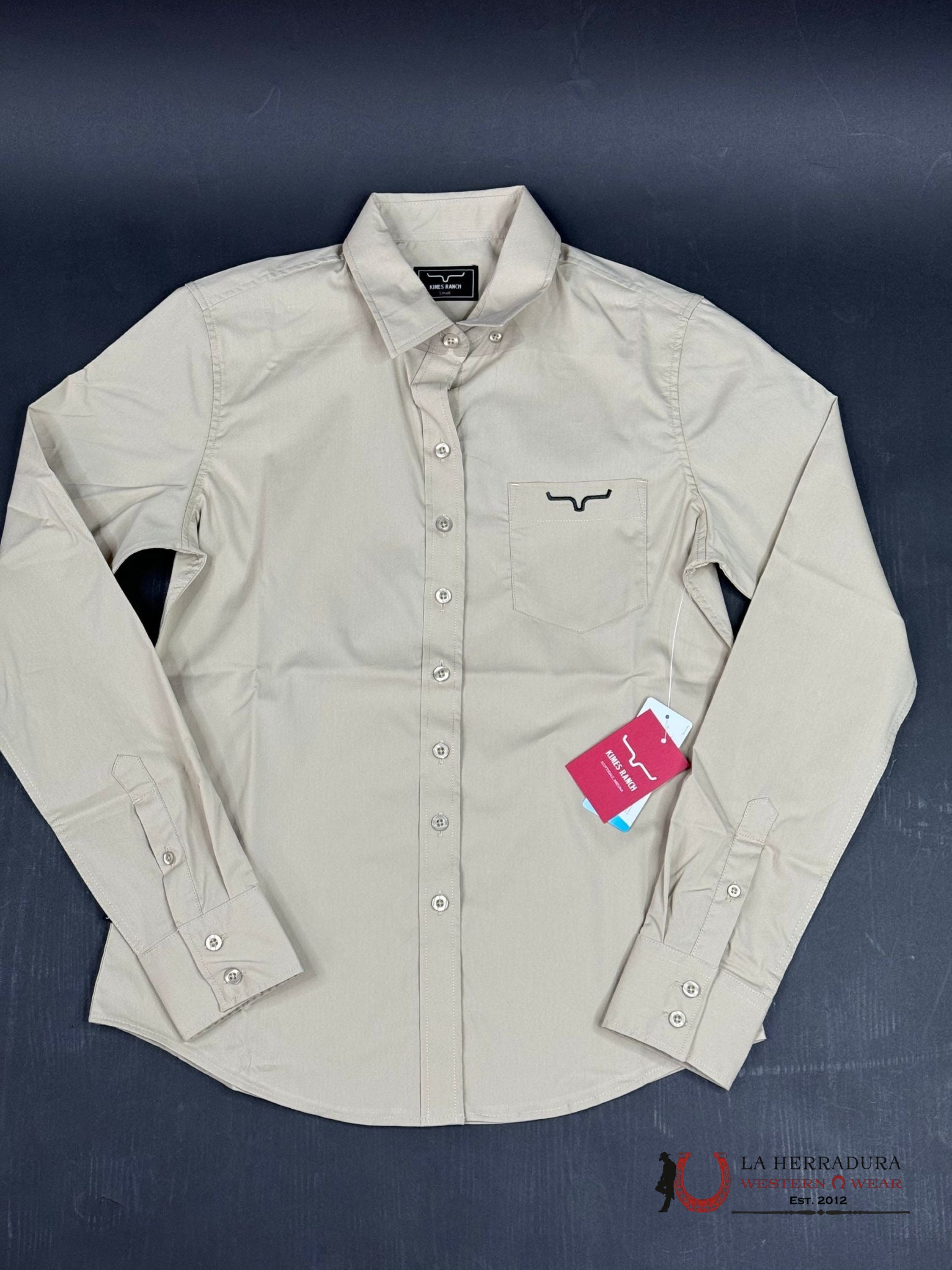 Kimes Ranch Team Long Sleeve Shirt Khaki Ropa Mujeres