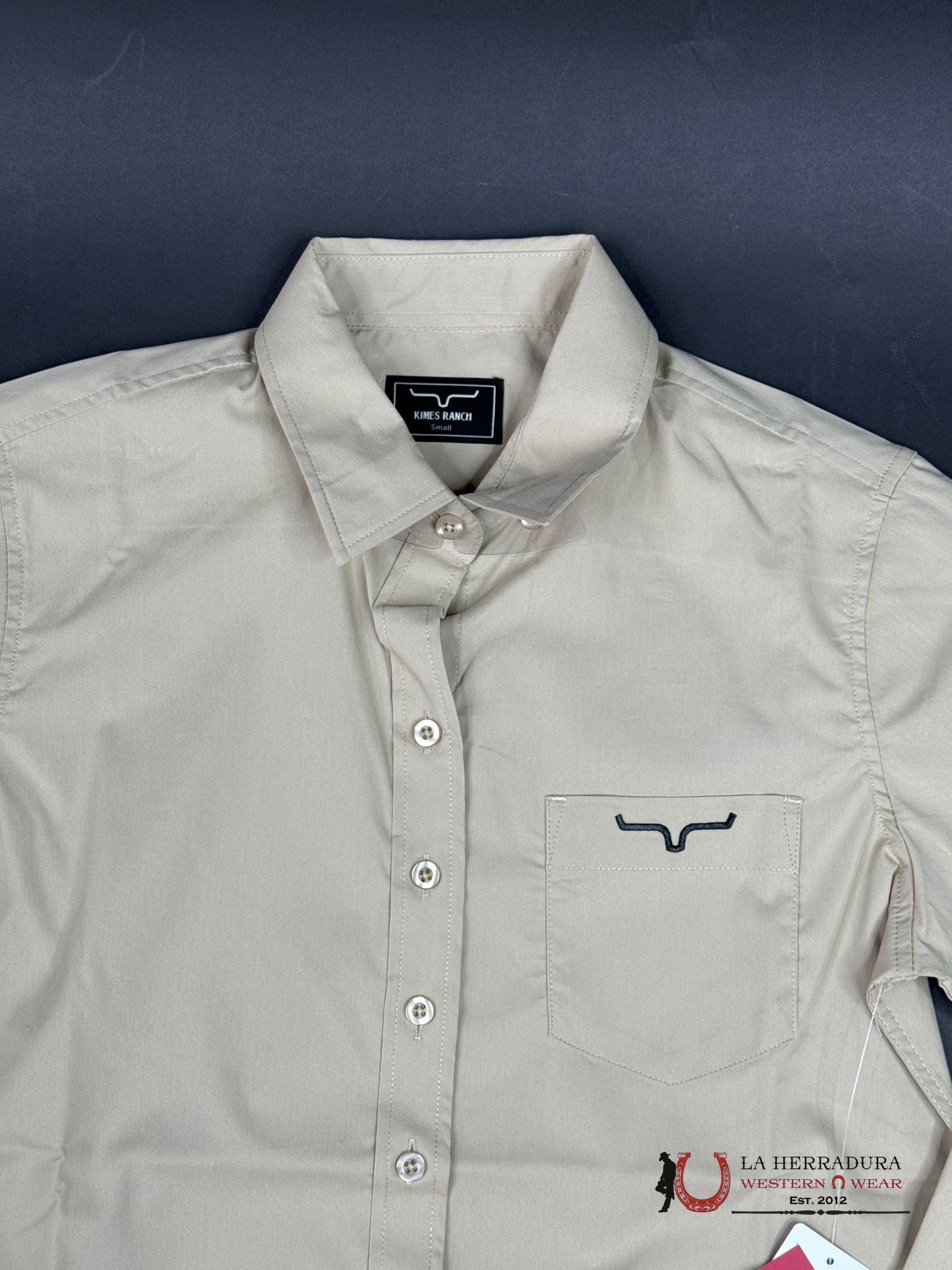 Kimes Ranch Team Long Sleeve Shirt Khaki Ropa Mujeres
