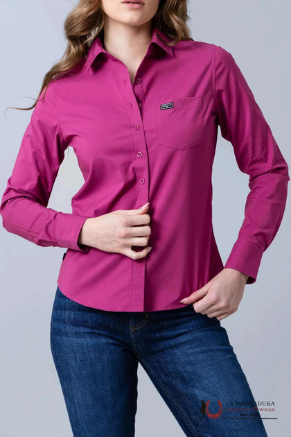 KIMES RANCH TEAM CAMISETA DE MANGA LARGA Lingille Magenta