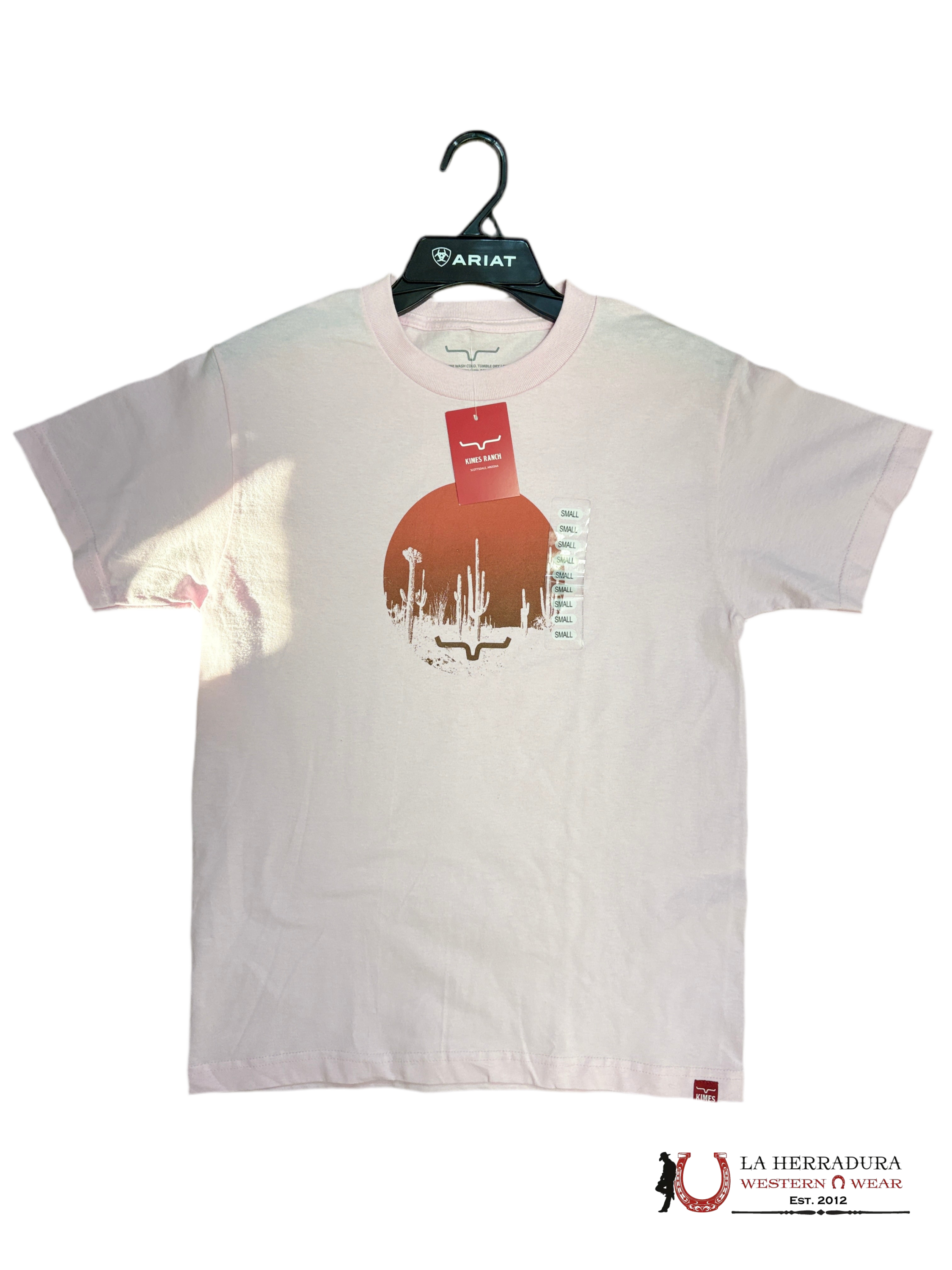 KIMS RANCH WOMEN T-SHIRT CIRCLE DESIRT ALBUM PINK ROPA MUJERES