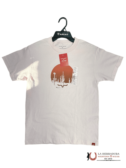 KIMS RANCH WOMEN T-SHIRT CIRCLE DESIRT ALBUM PINK