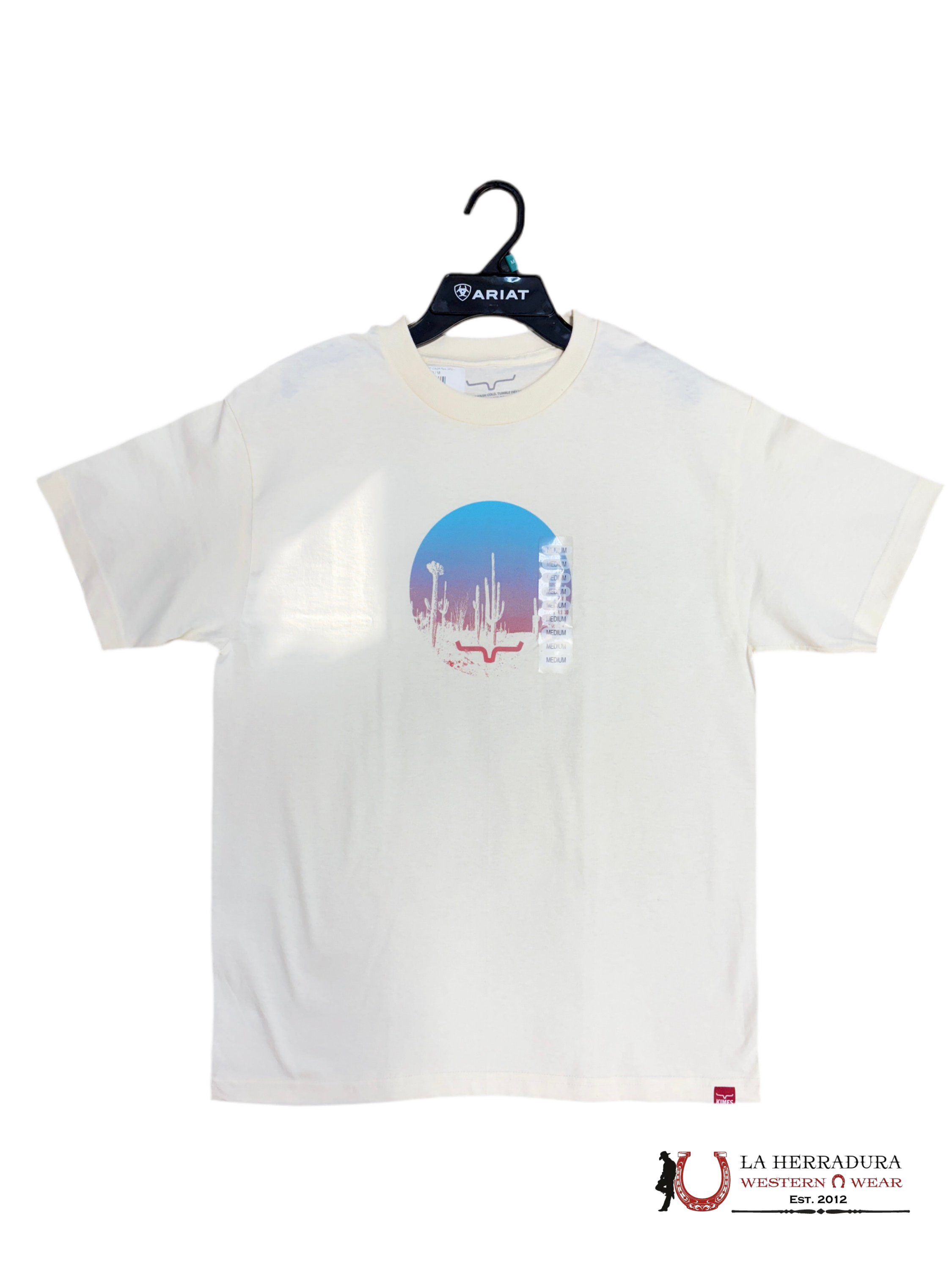 KIMS WOMEN T-SHIRT COLOR FULL CIRCLE DESIRT CREAM ROPA MUJERES