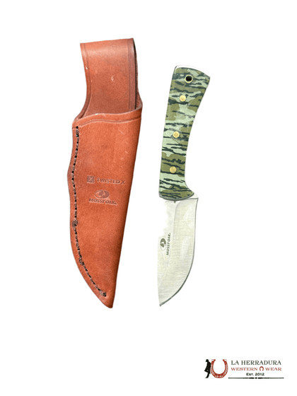 Knife with green design