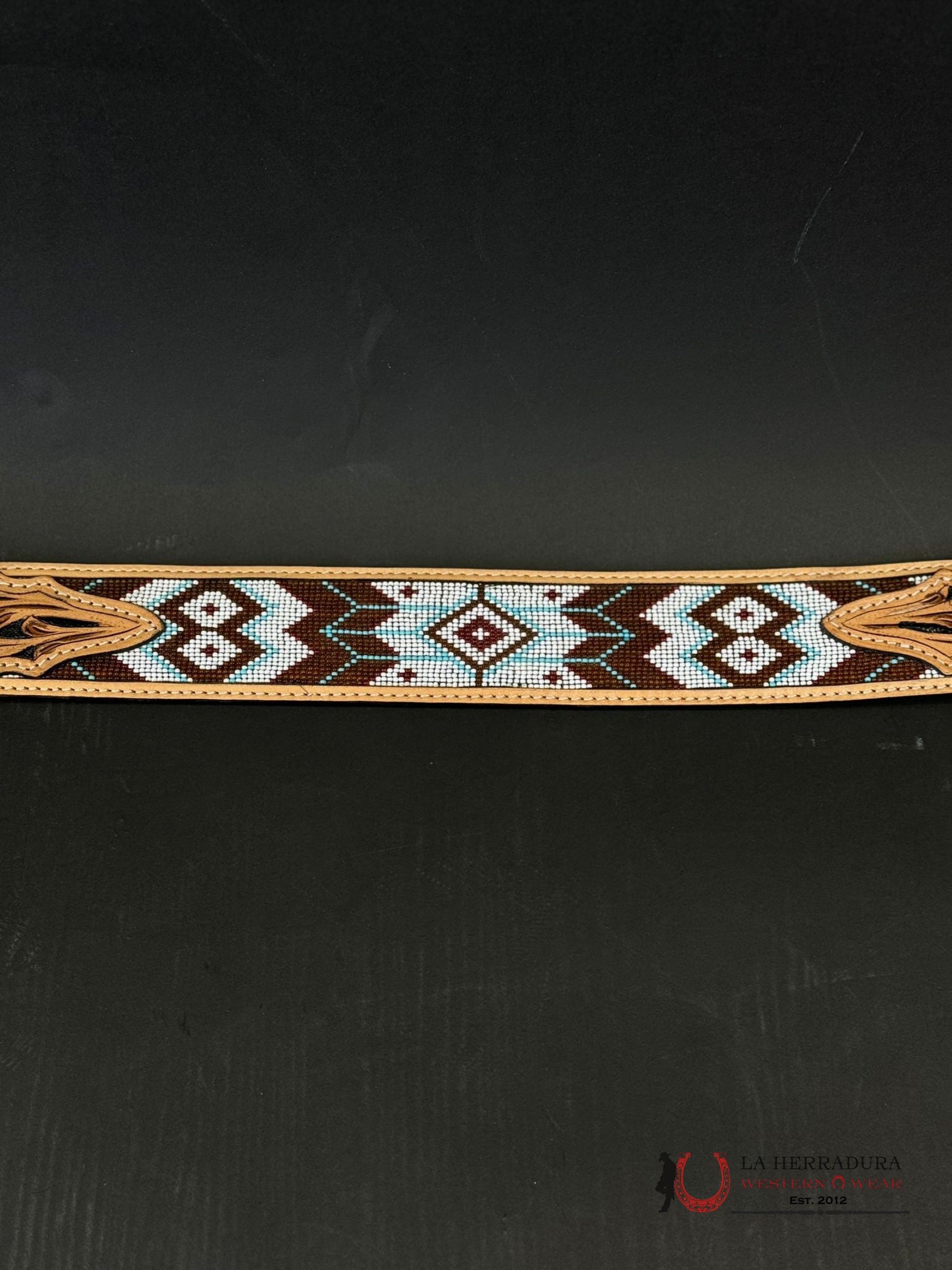 La Herradura Aztec Beaded 2 In Belt Only Cinturones Hombres