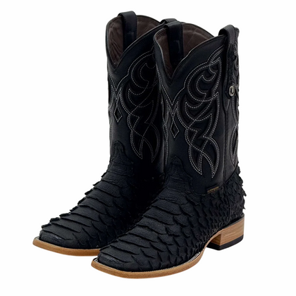 LA HERRADURA EST. PITON MEGA NEGRO MATTE SQUARE TOE