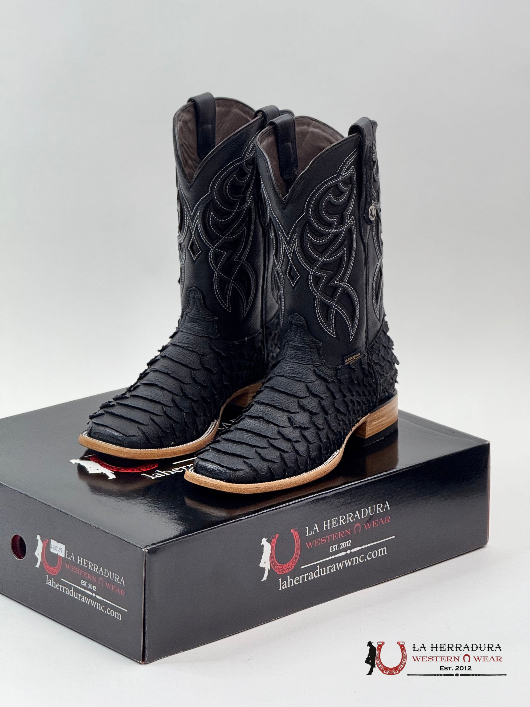 LA HERRADURA EST. PITON MEGA NEGRO MATTE BOTAS HOMBRES