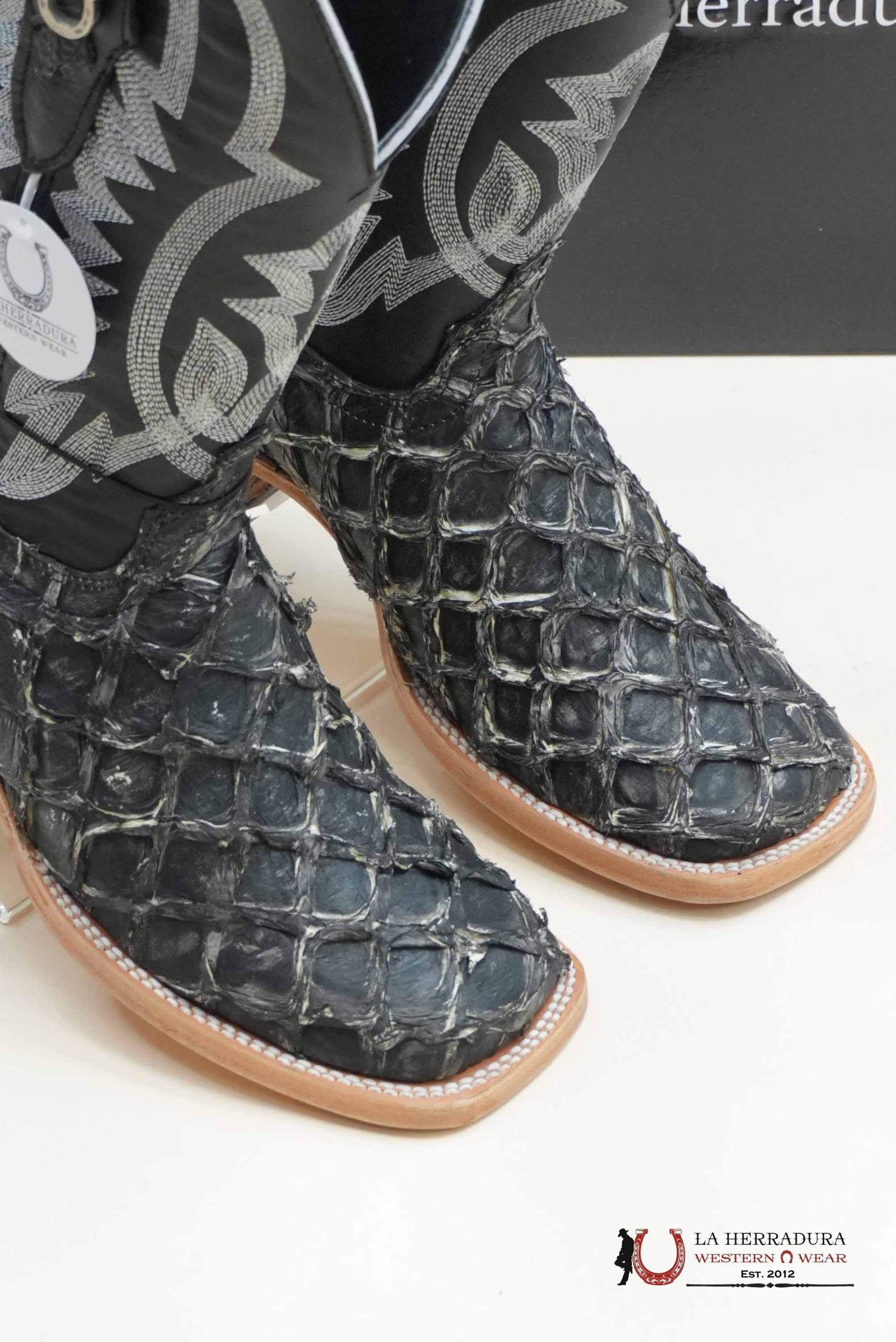 LA HERRADURA BIGBASS GHOST TULIPÁN NEGRO BOOT BOTAS HOMBRES