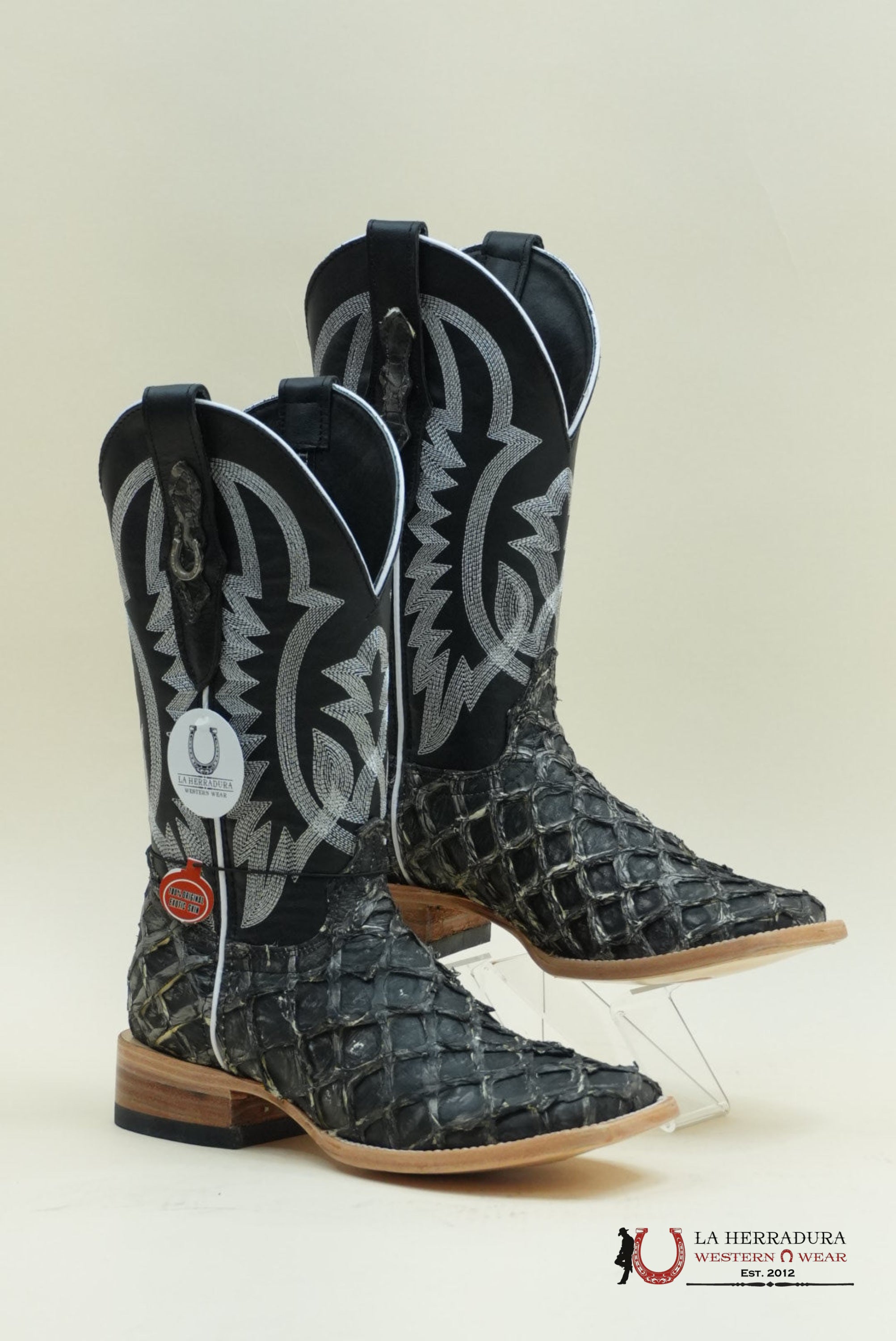 LA HERRADURA BIGBASS GHOST TULIPÁN NEGRO BOOT BOTAS HOMBRES