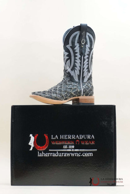 BOTA DE PESCADO EXÓTICO LA HERRADURA BIGBASS FANTASMA TULIPÁN NEGRO PUNTA CUADRADA