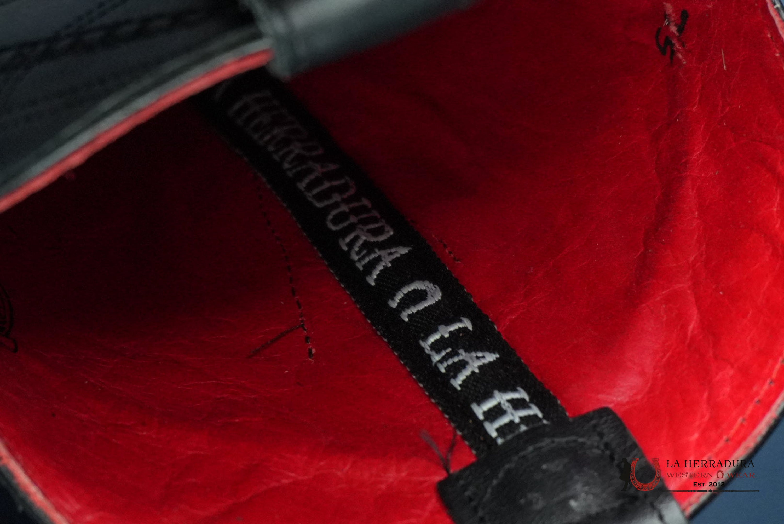 HERRADURA EXOTIC BIGBASS BLACK RUNGO BOOT SQUARE TOE BOTAS HOMBRES