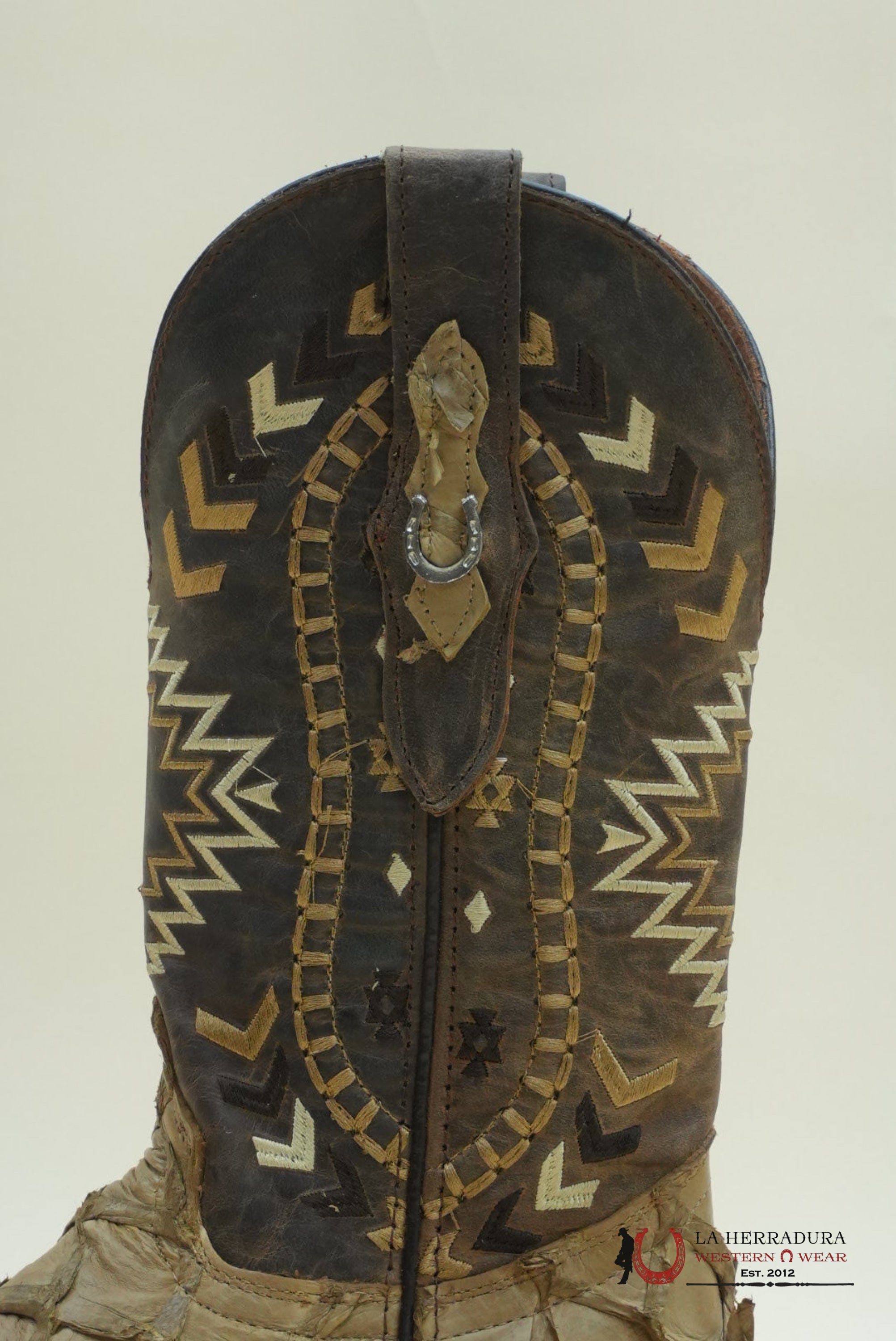 LA HERRADURA PESCADO CAMEL OF CHEROKEE MIEL BOOT BOTAS HOMBRES