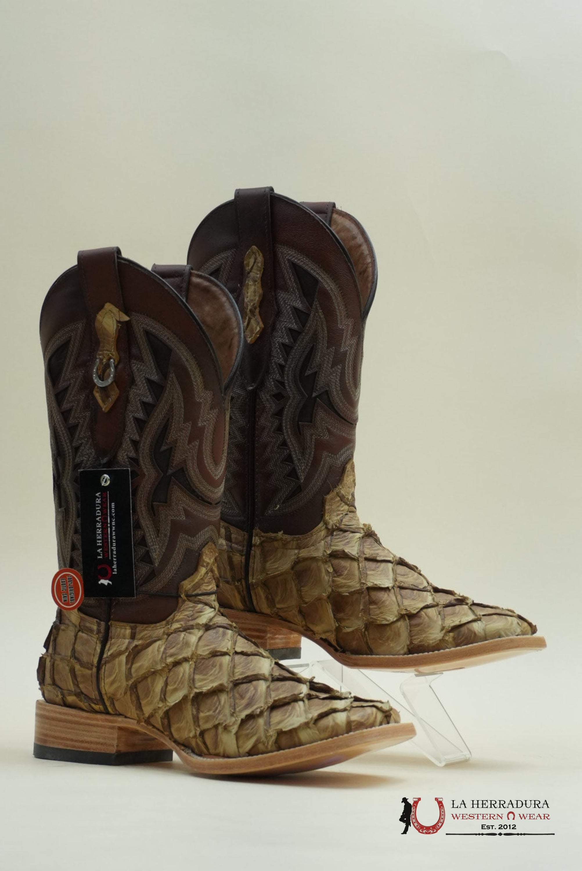 LA HERRADURA PESCADO SADDLE SAVANNA COGNAC BOOT BOTAS HOMBRES