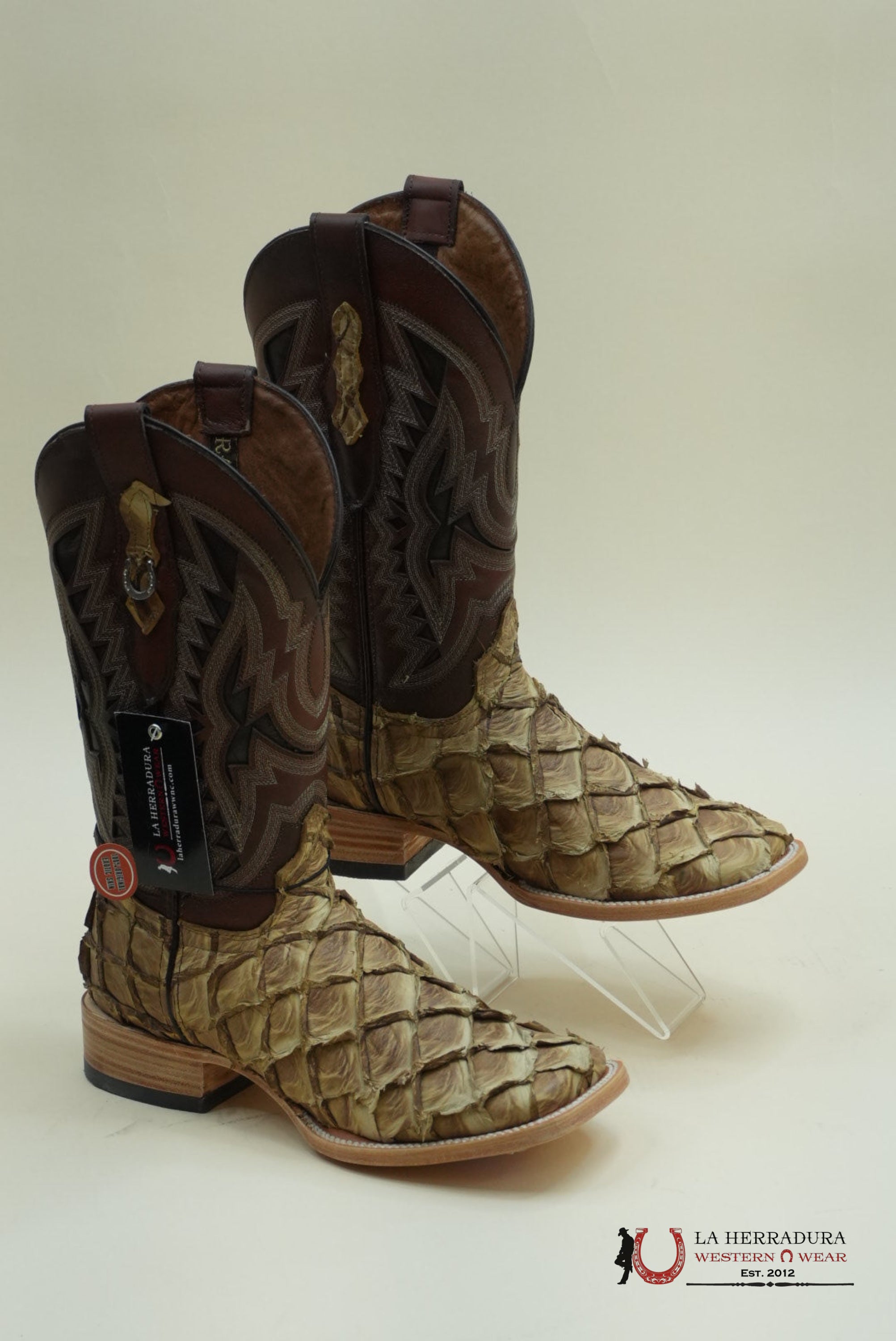 LA HERRADURA PESCADO SADDLE SAVANNA COGNAC BOOT BOTAS HOMBRES