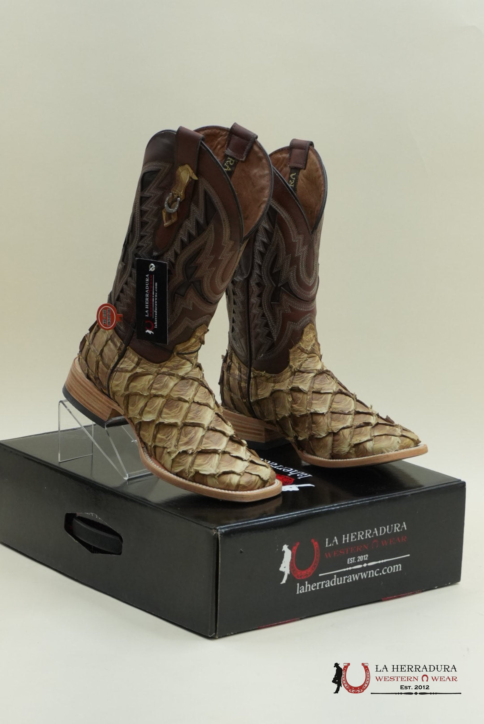LA HERRADURA PESCADO SADDLE SAVANNA COGNAC BOOT BOTAS HOMBRES