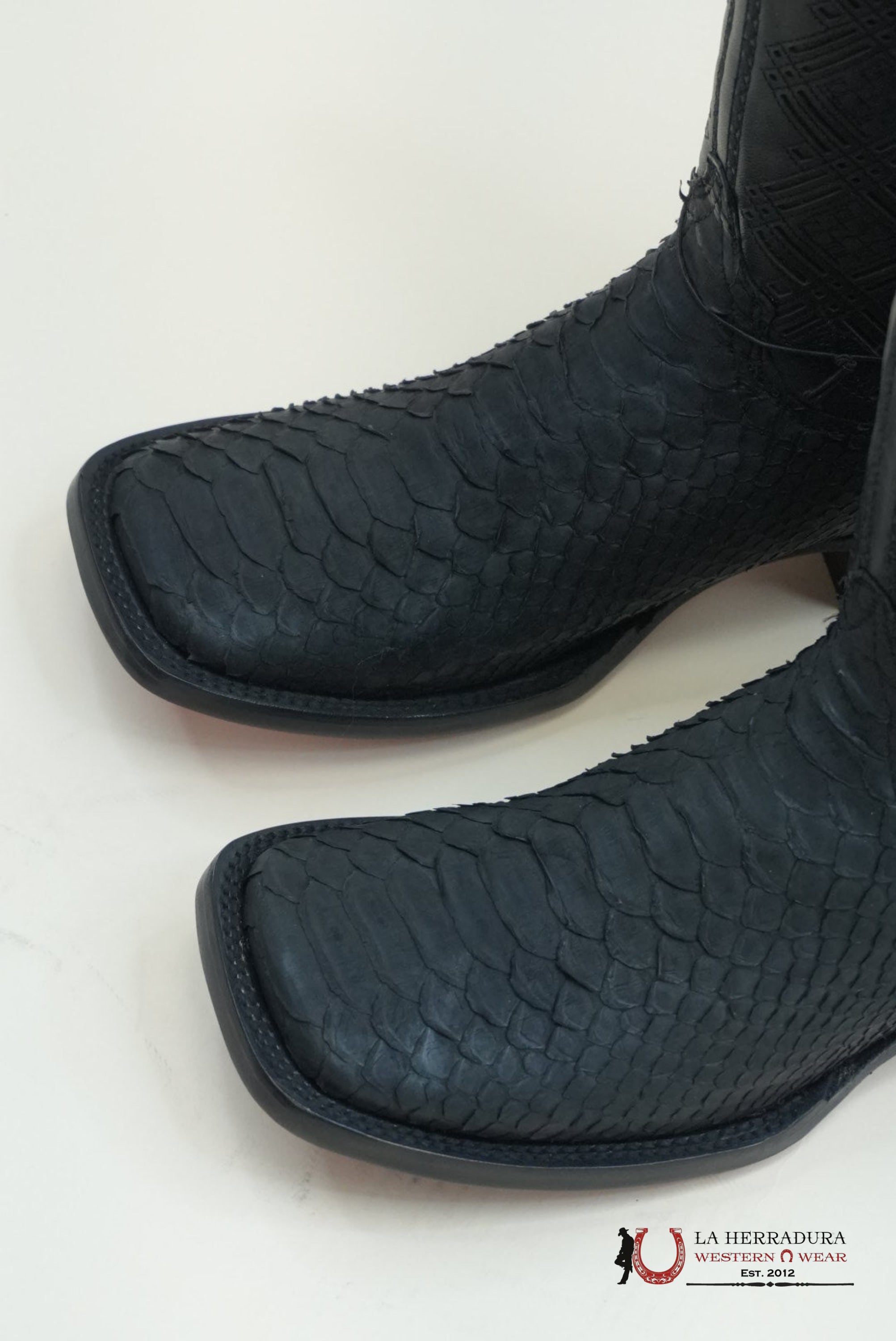 LA HERRADURA PYTHON NEGRO MATTE SWORD NEGRO BOOT BOTAS HOMBRES