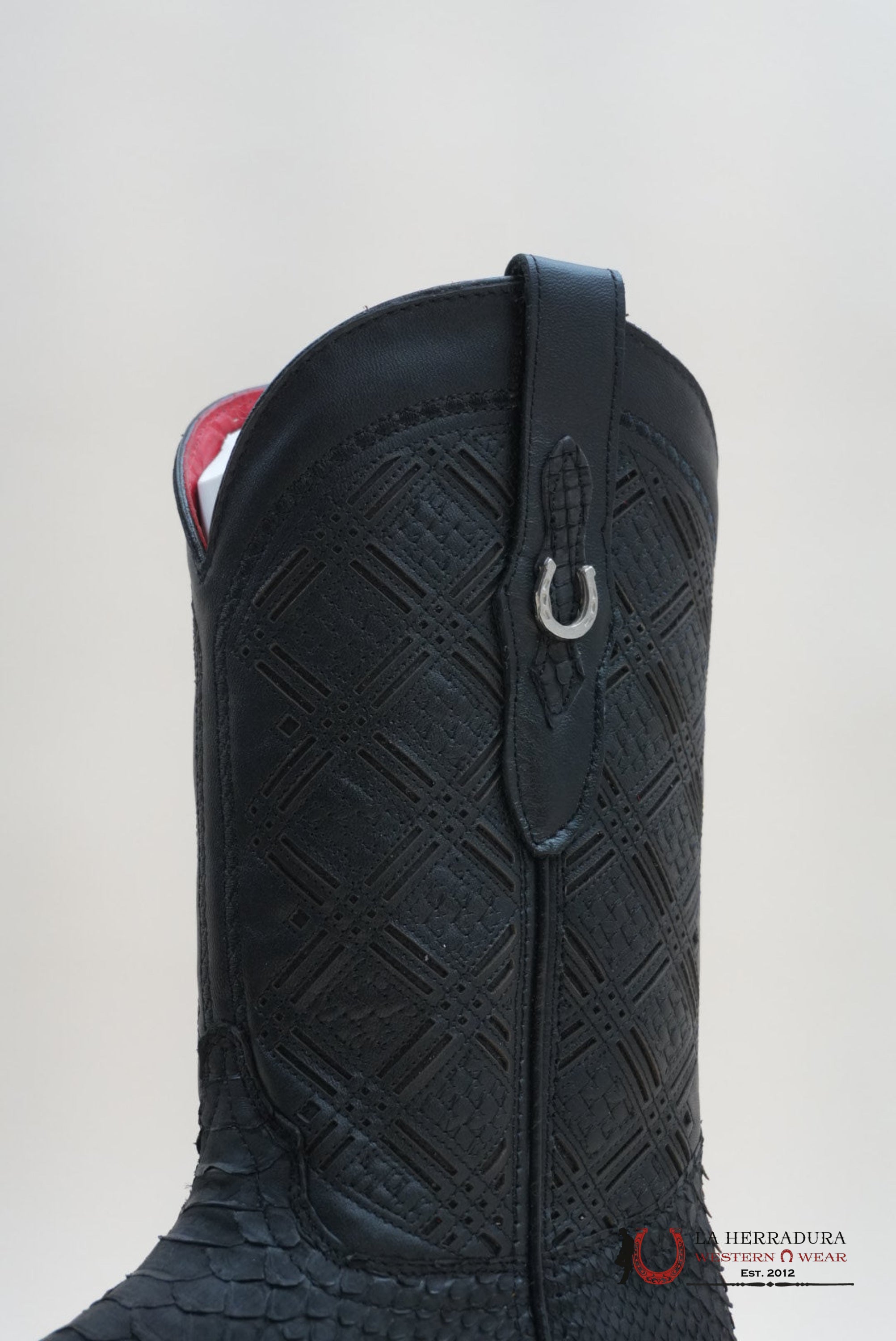 LA HERRADURA PYTHON NEGRO MATTE SWORD NEGRO BOOT BOTAS HOMBRES