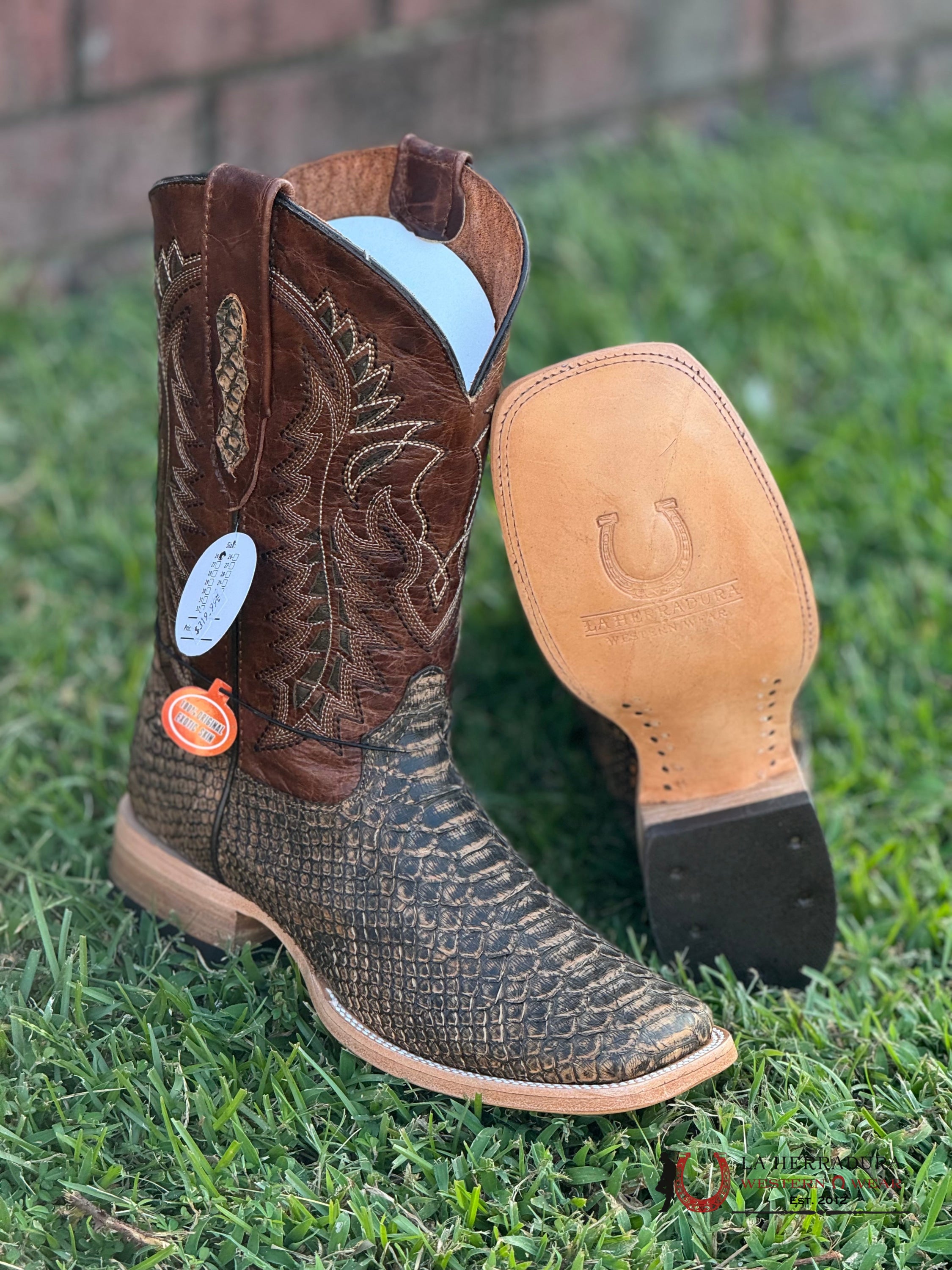 La Herradura Western Wear Python Umber Apache Boots Botas Hombres