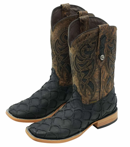 LA HERRADURA MENS PEZ CLON NEGRO MATTE SQUARE TOE