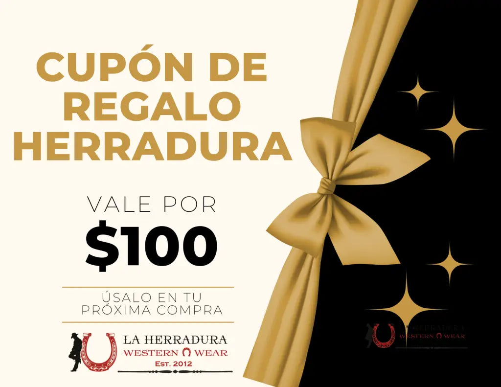 La Herradura Tarjeta De Regalo $100.00 Tejana