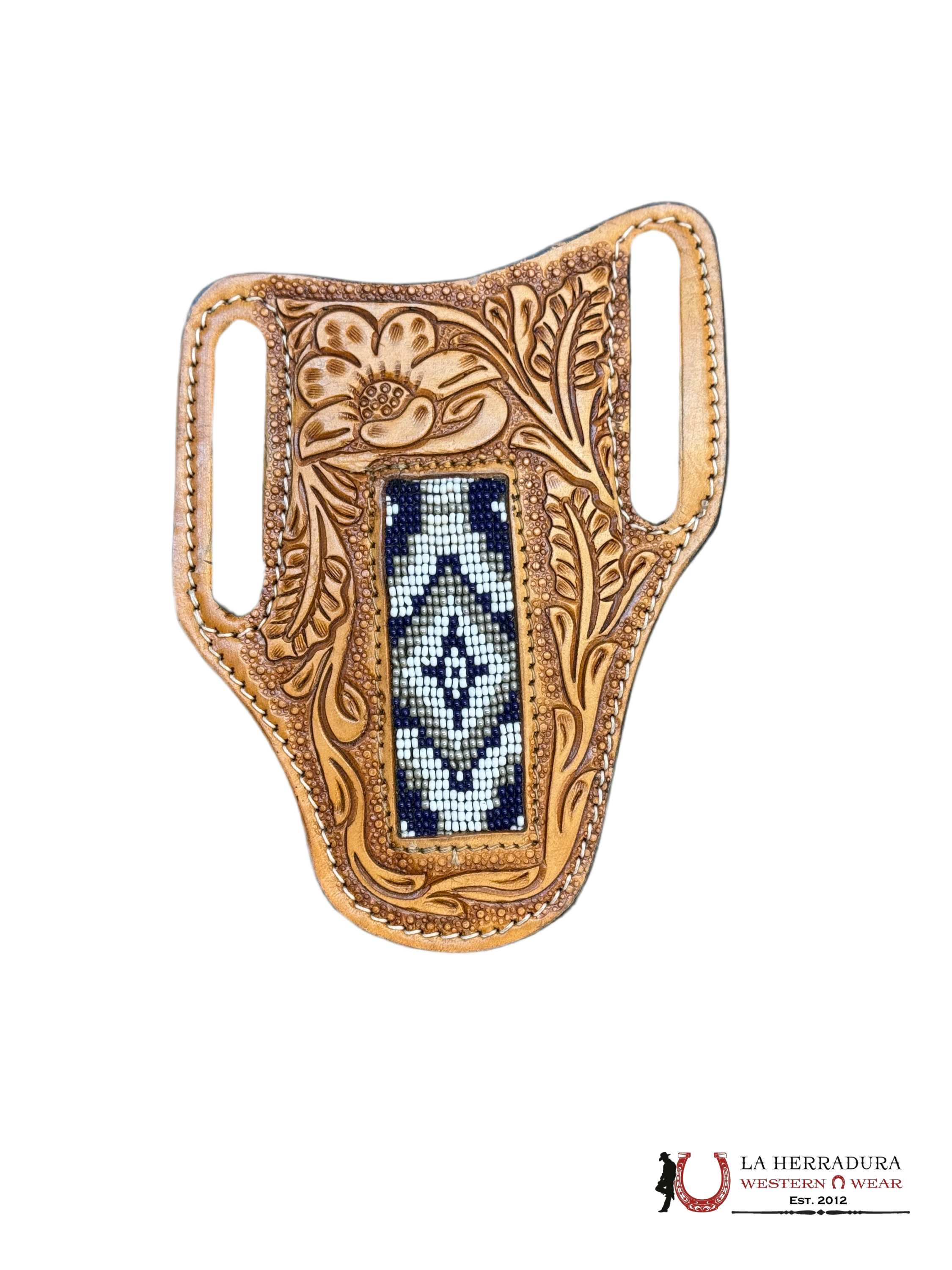 La Herradura Western Wear Tan radge cover with multicolor design 8