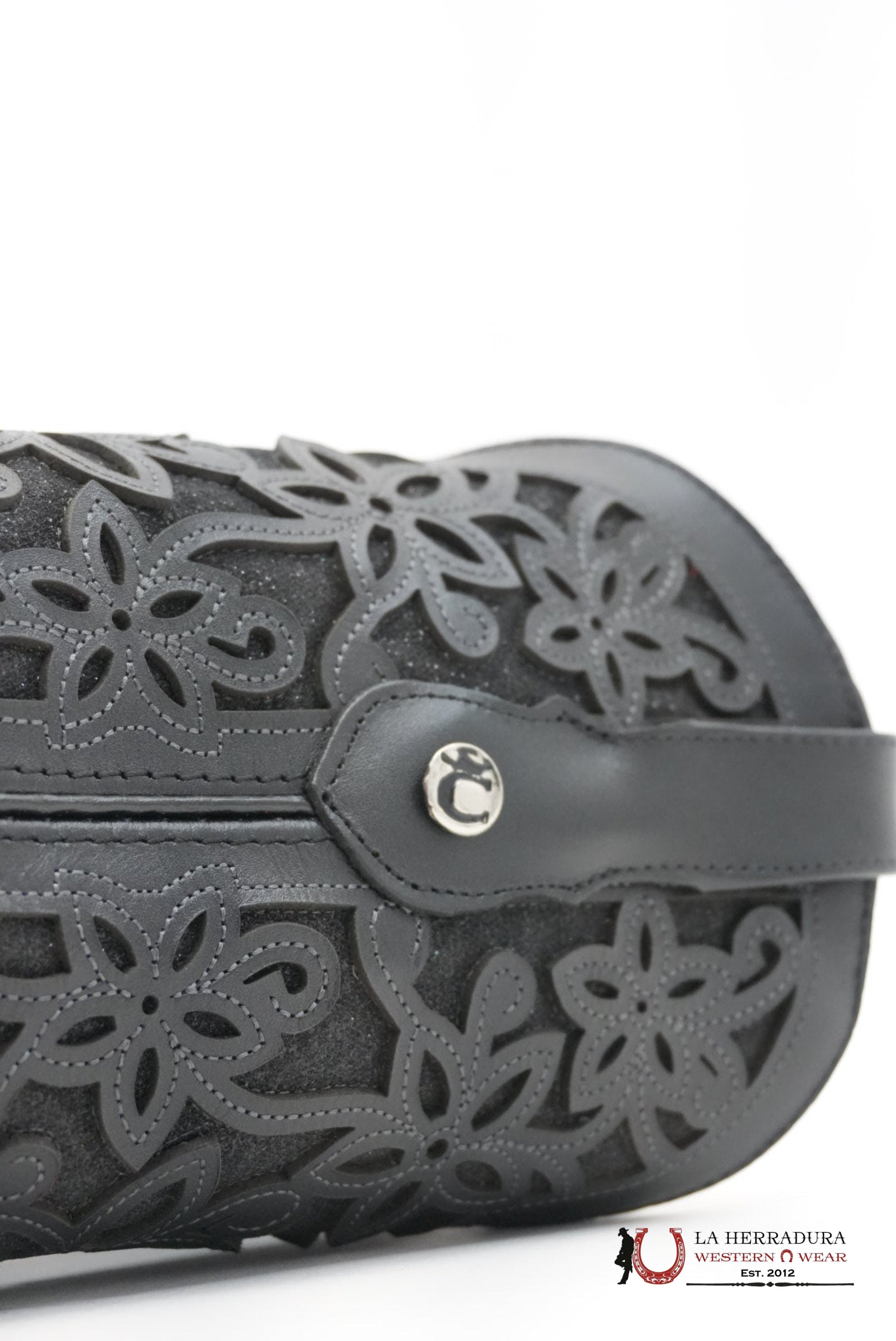 LA HERRADURA WOMEN ALMA CINCELADO NEGRO RED BOTTOM BOTAS MUJERES