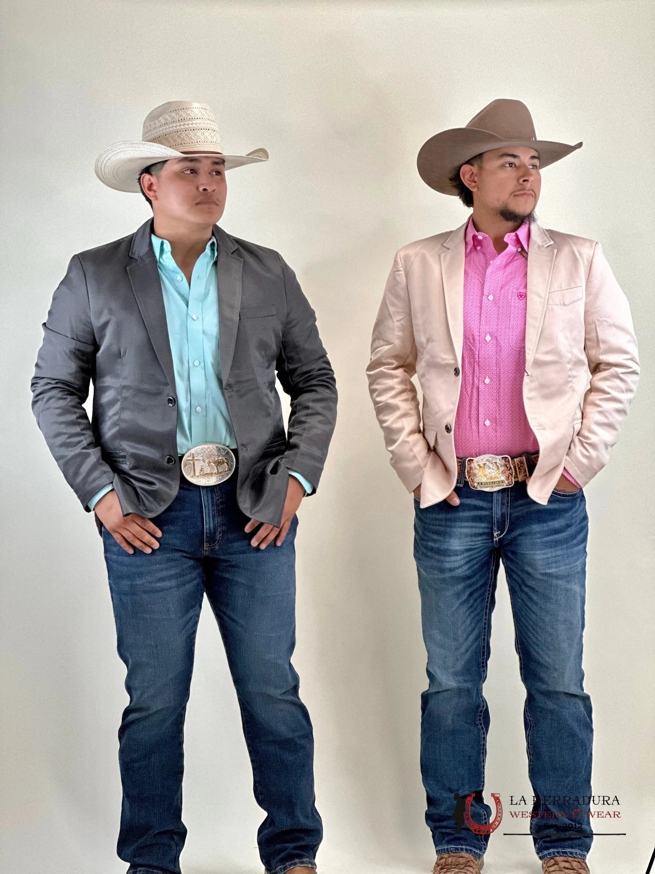 Lamasini Beige Smooth Liso Blazer Ropa Hombres