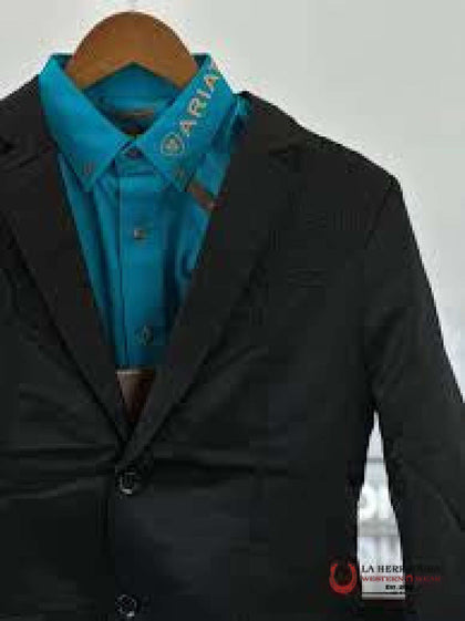 LAMASINI BOYS BLACK BLAZER- LAM506